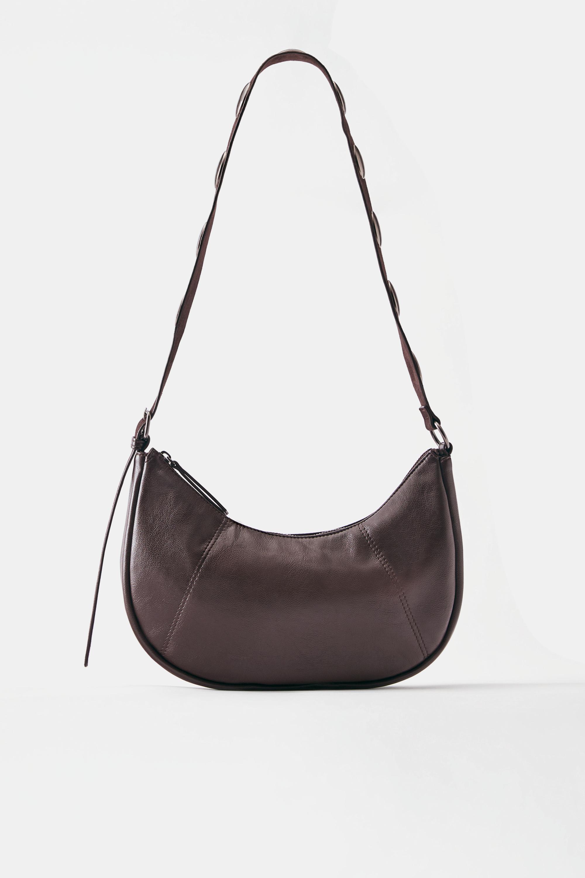 Studded crossbody bag — Brown