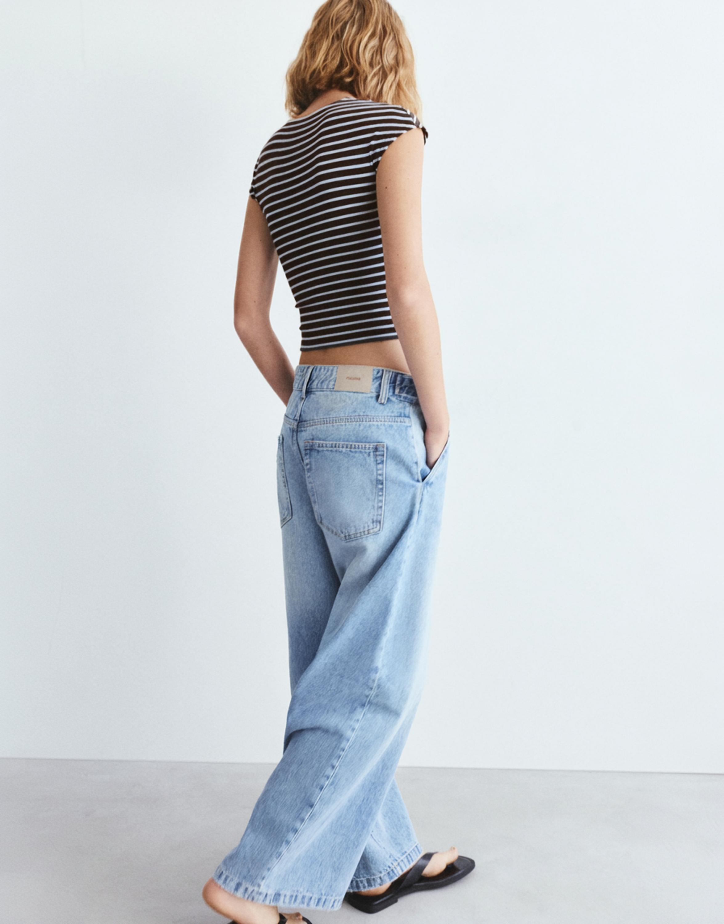 Fitted short sleeve T-shirt — Striped