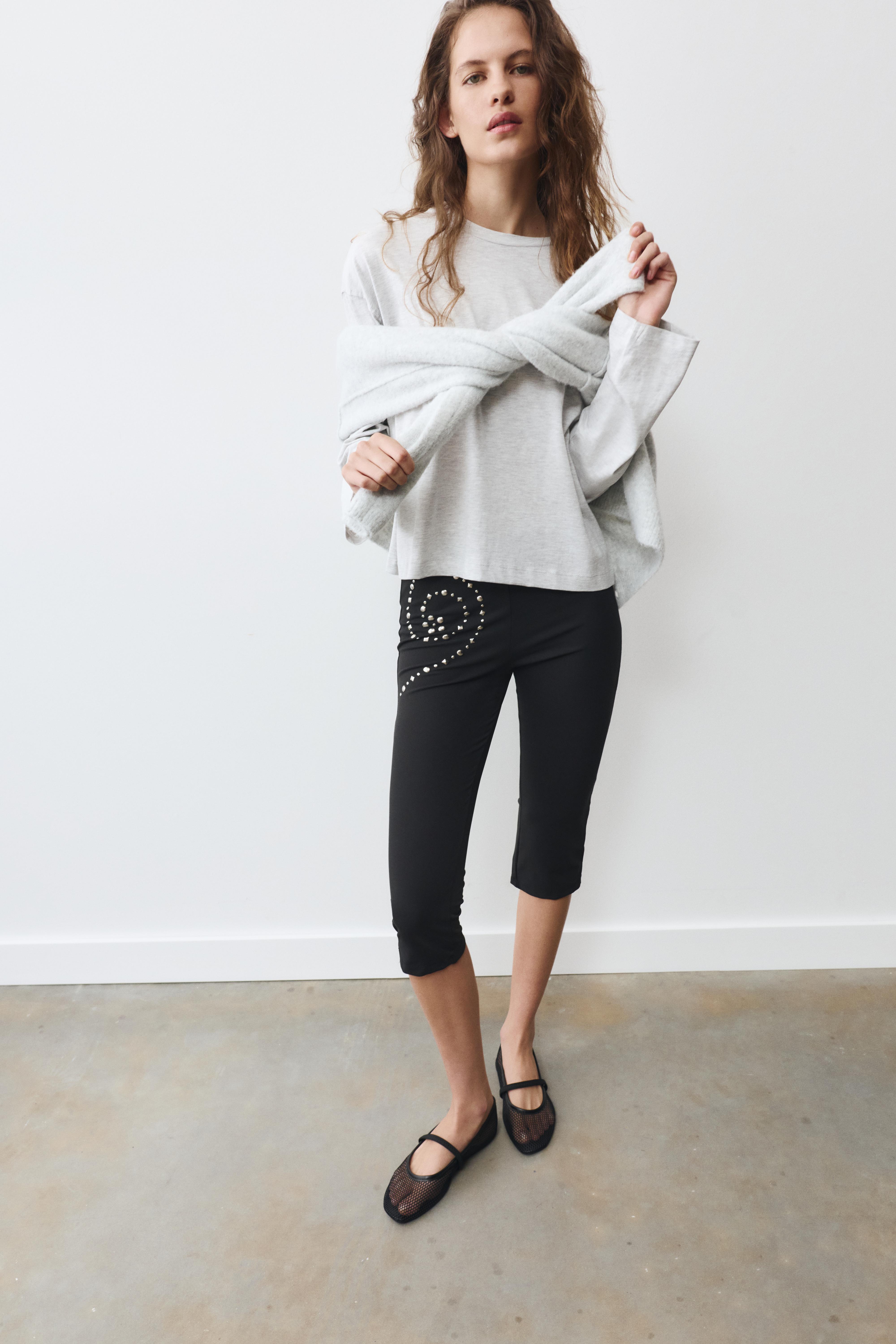 Mesh ballet flats — Black
