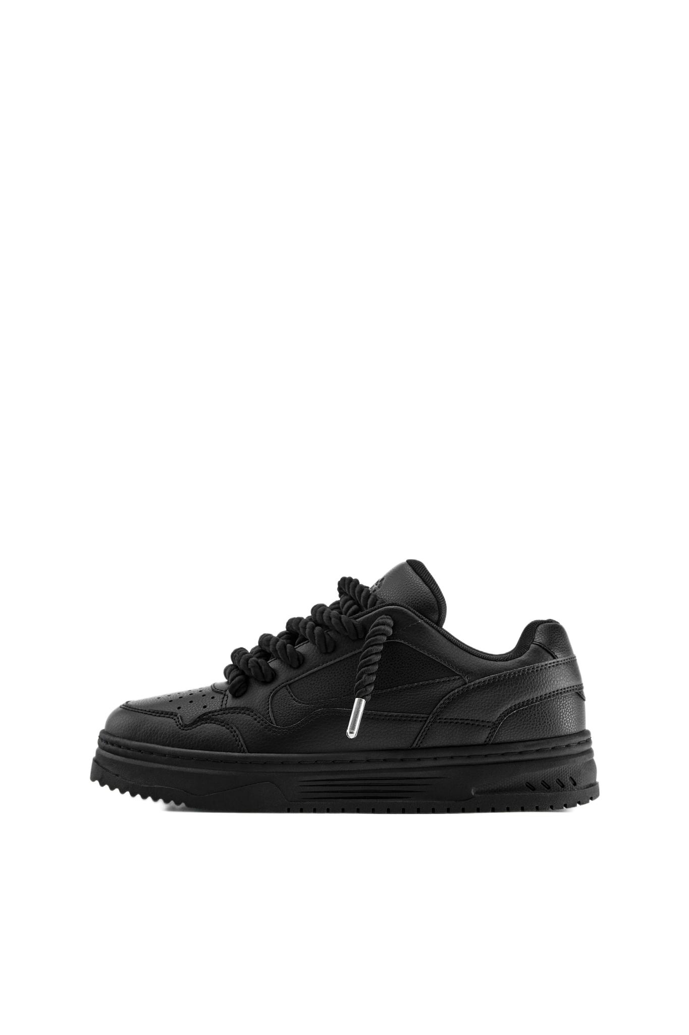 STWD lace-up trainers — Black