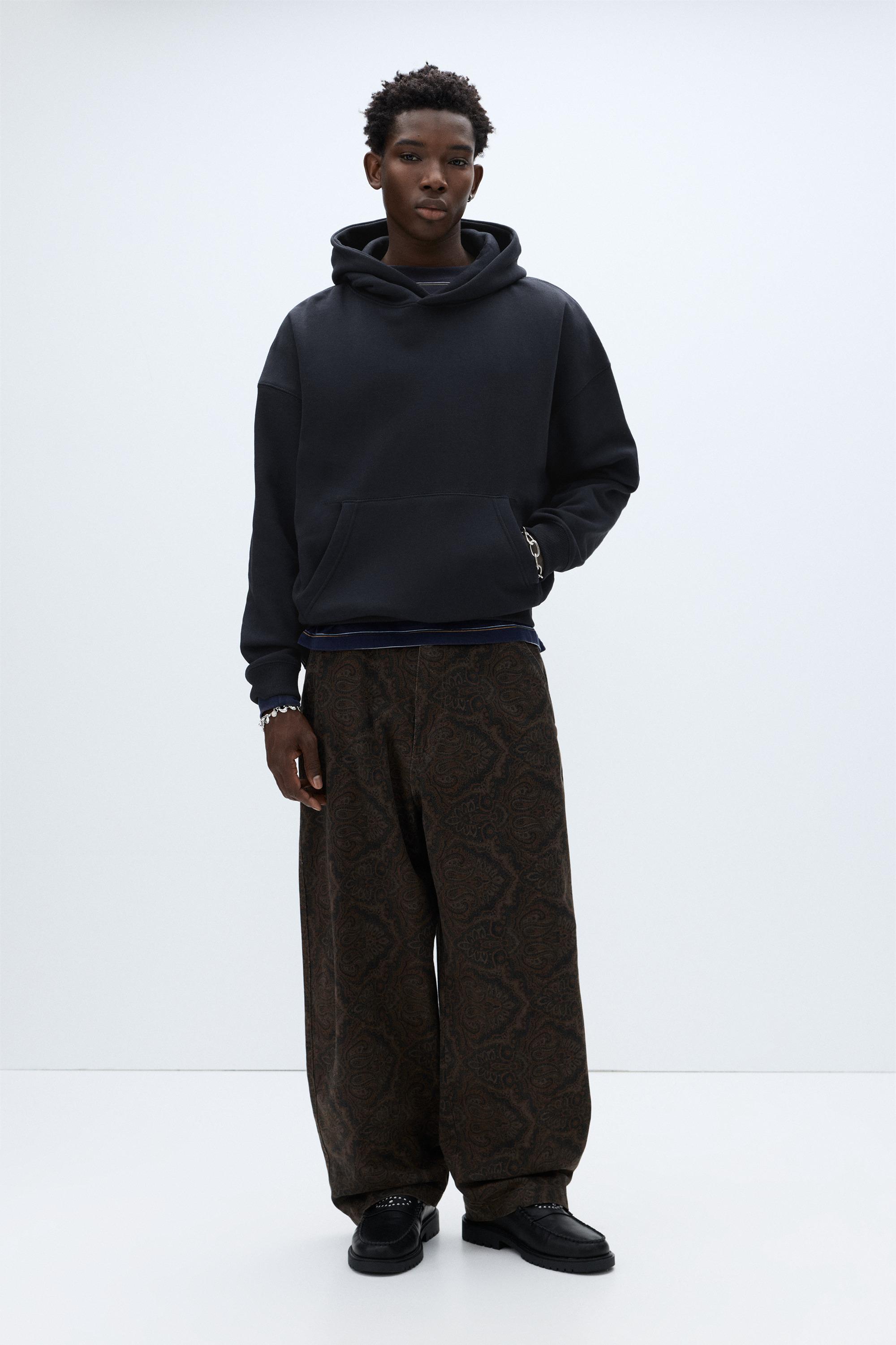 Boxy hoodie — Navy