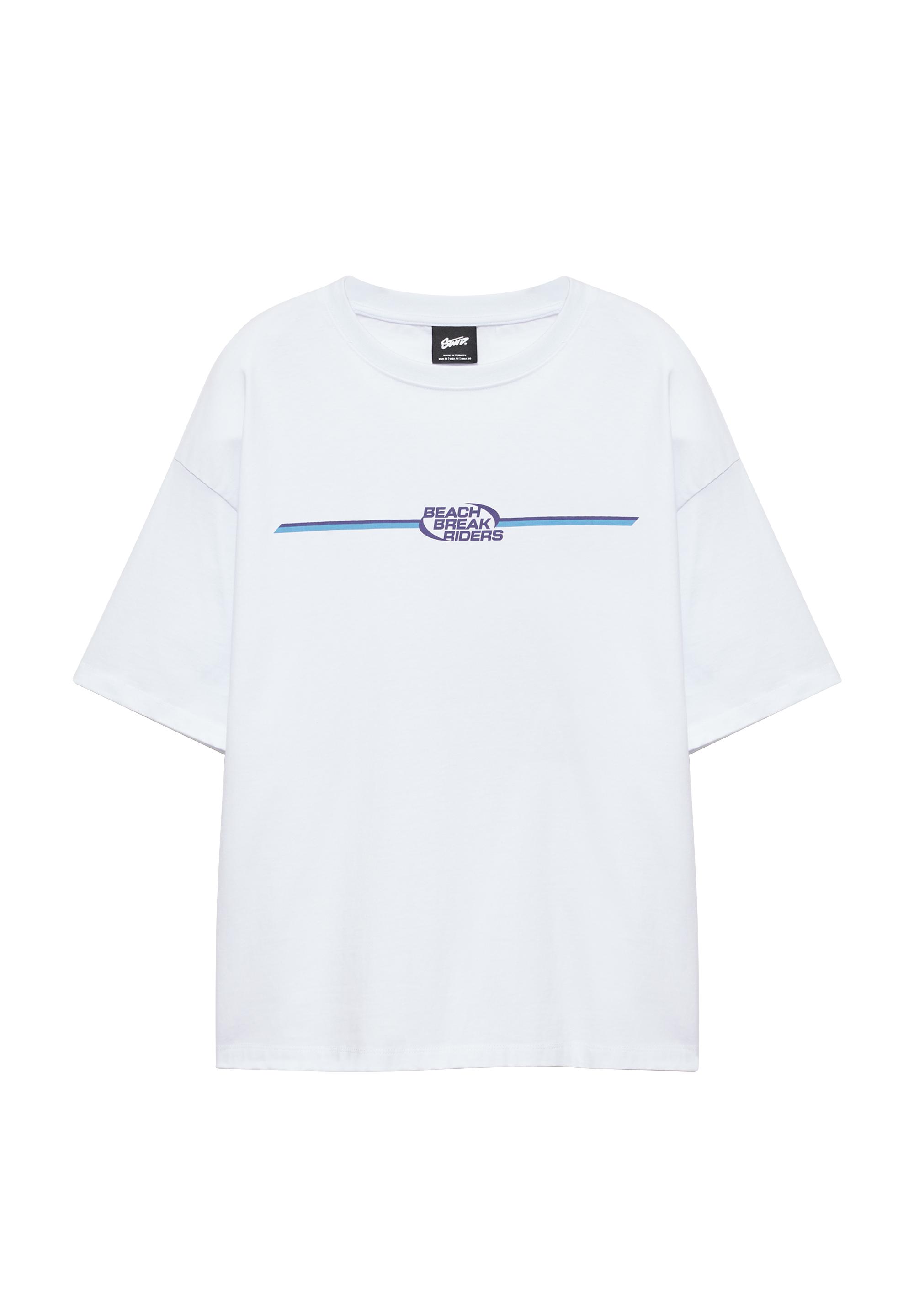 STWD beach graphic T-shirt — Off white
