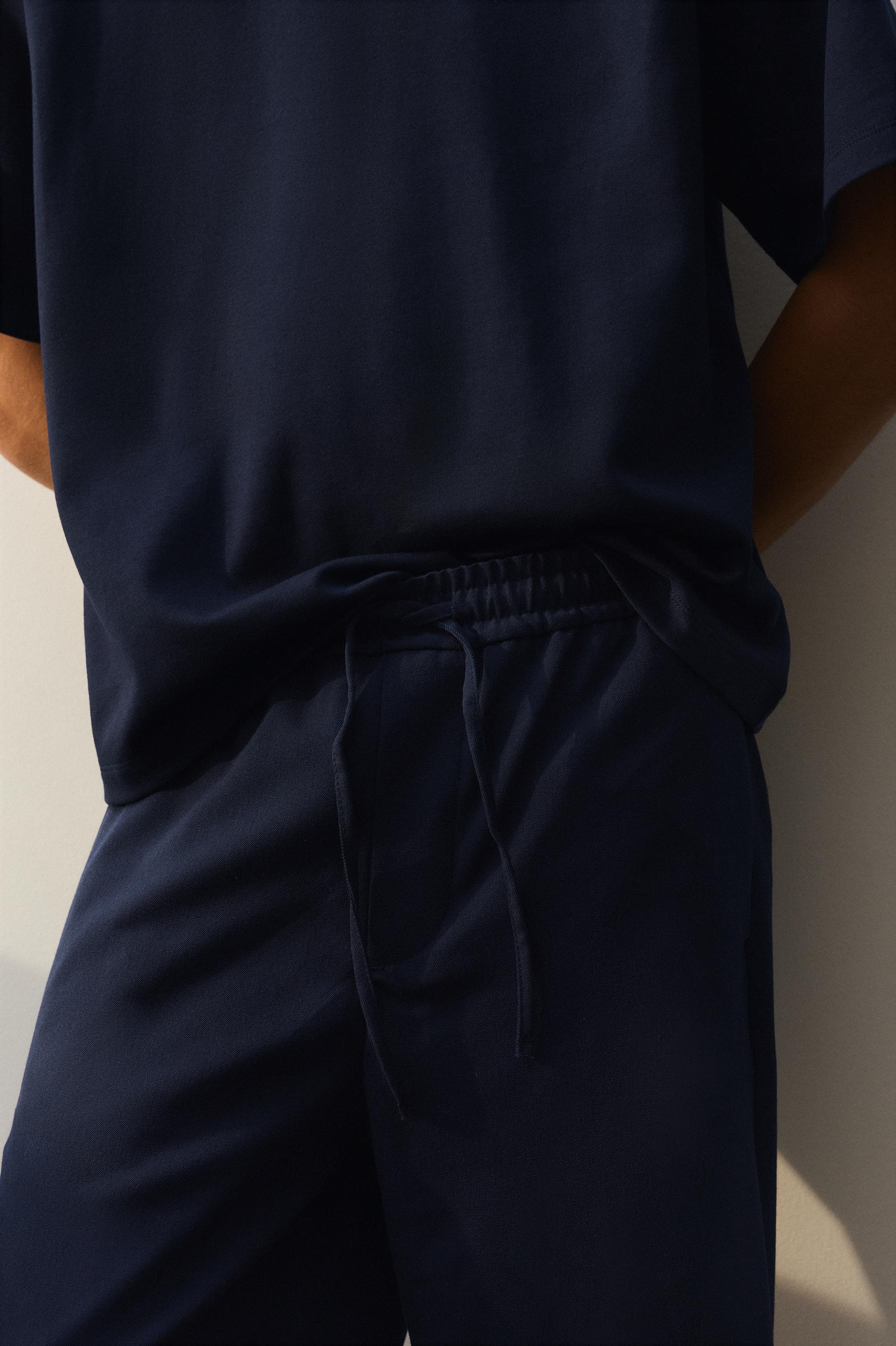Tailored fit joggers — Navy