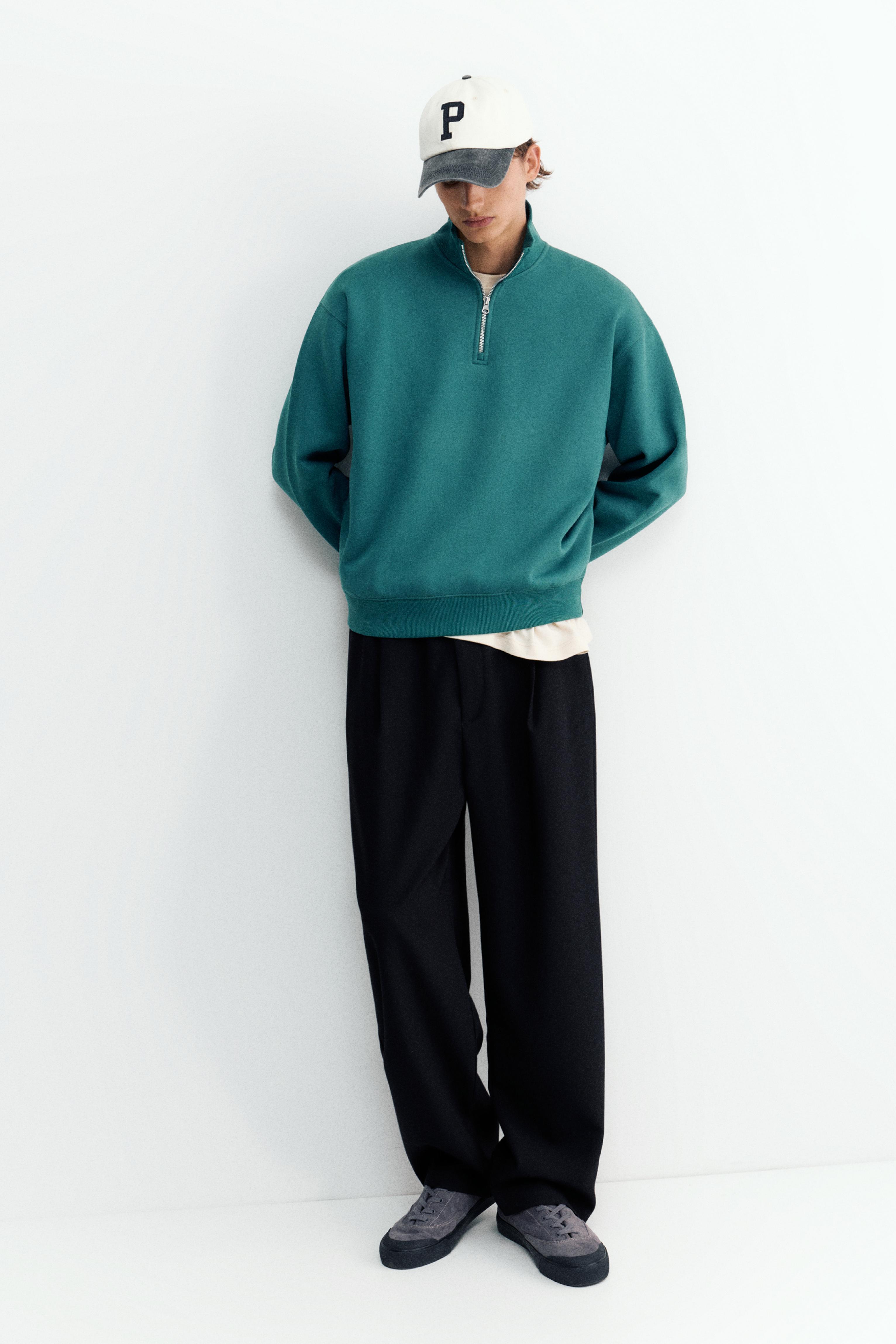 Quarter-zip sweatshirt — Bottle