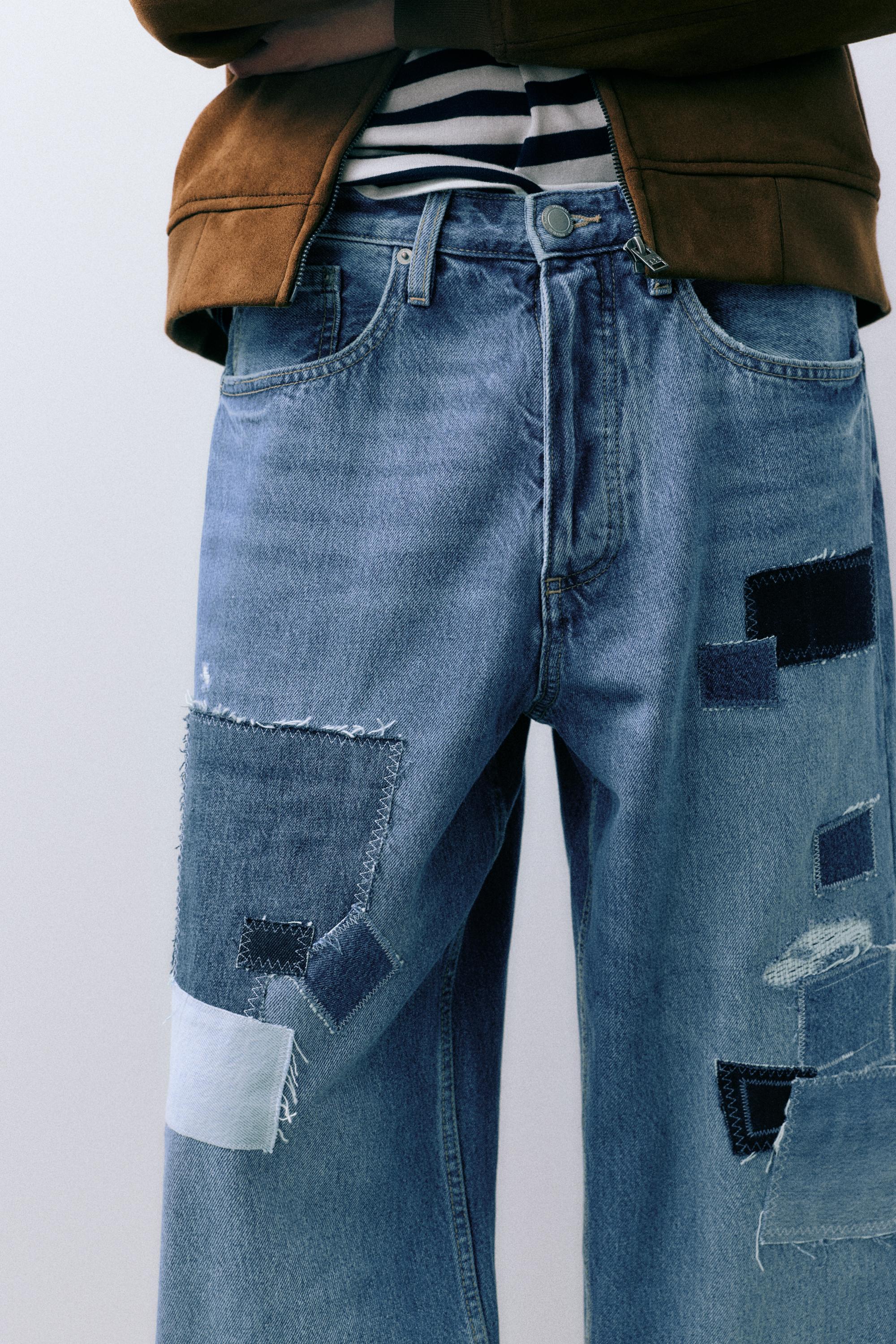 Patchwork baggy jean - Görsel 21