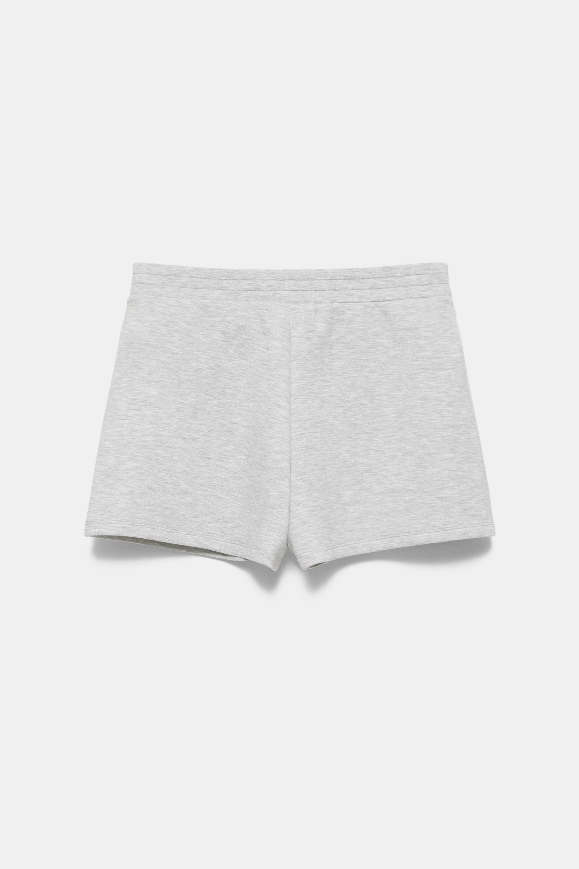 Soft touch sports shorts — Grey marl