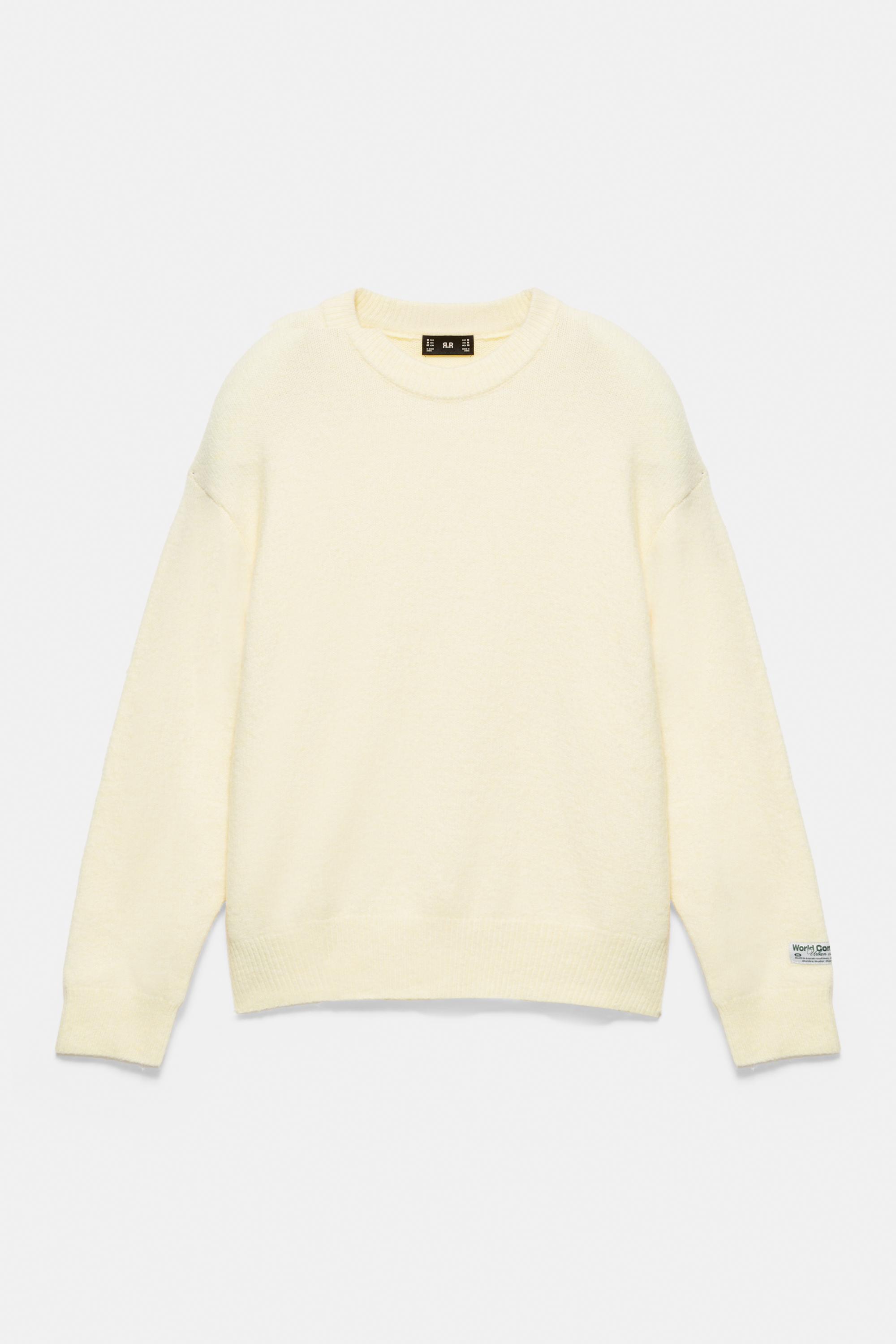 Round neck jumper — Yellow