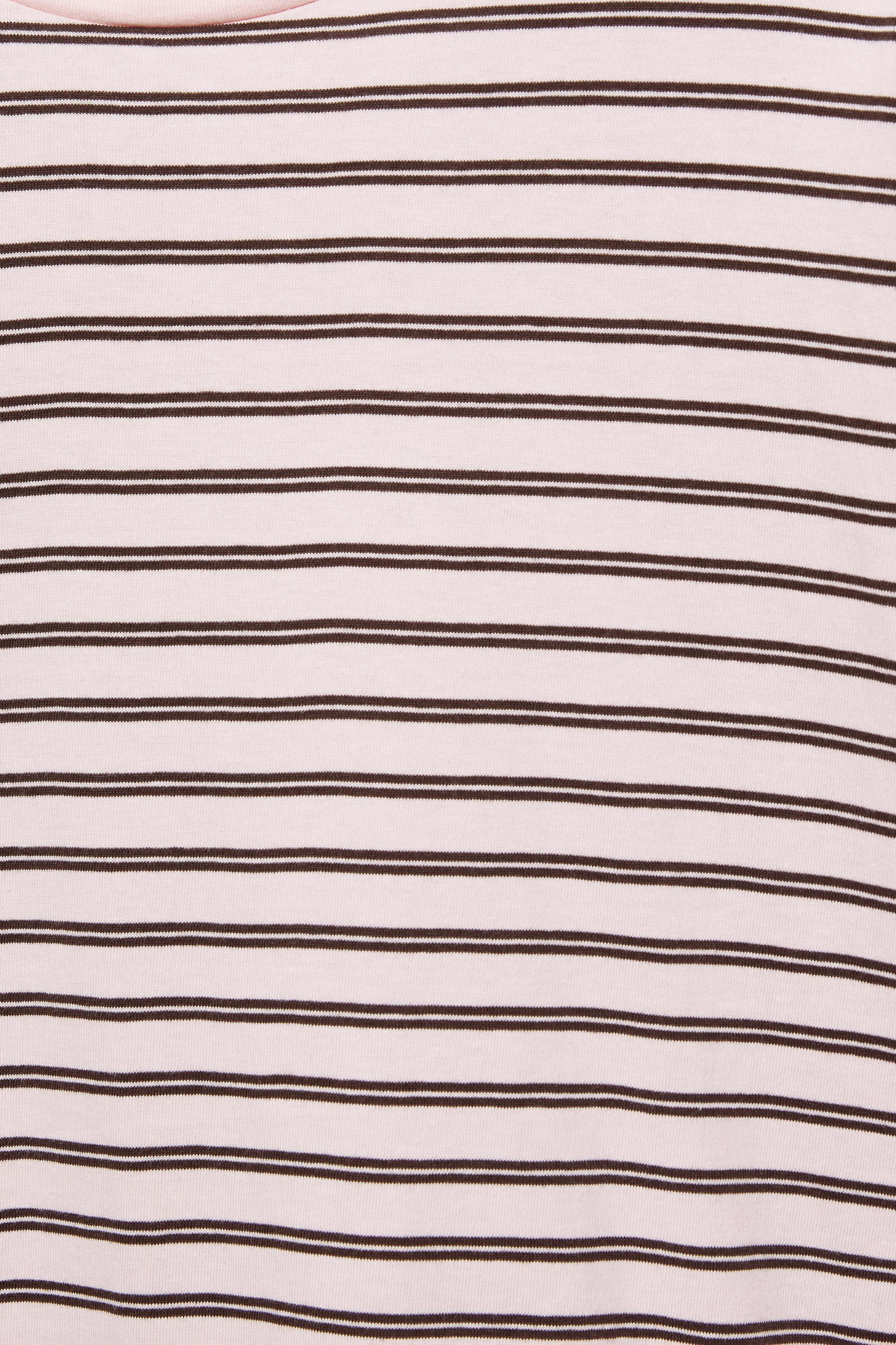 Boxy-fit long sleeve T-shirt — Striped