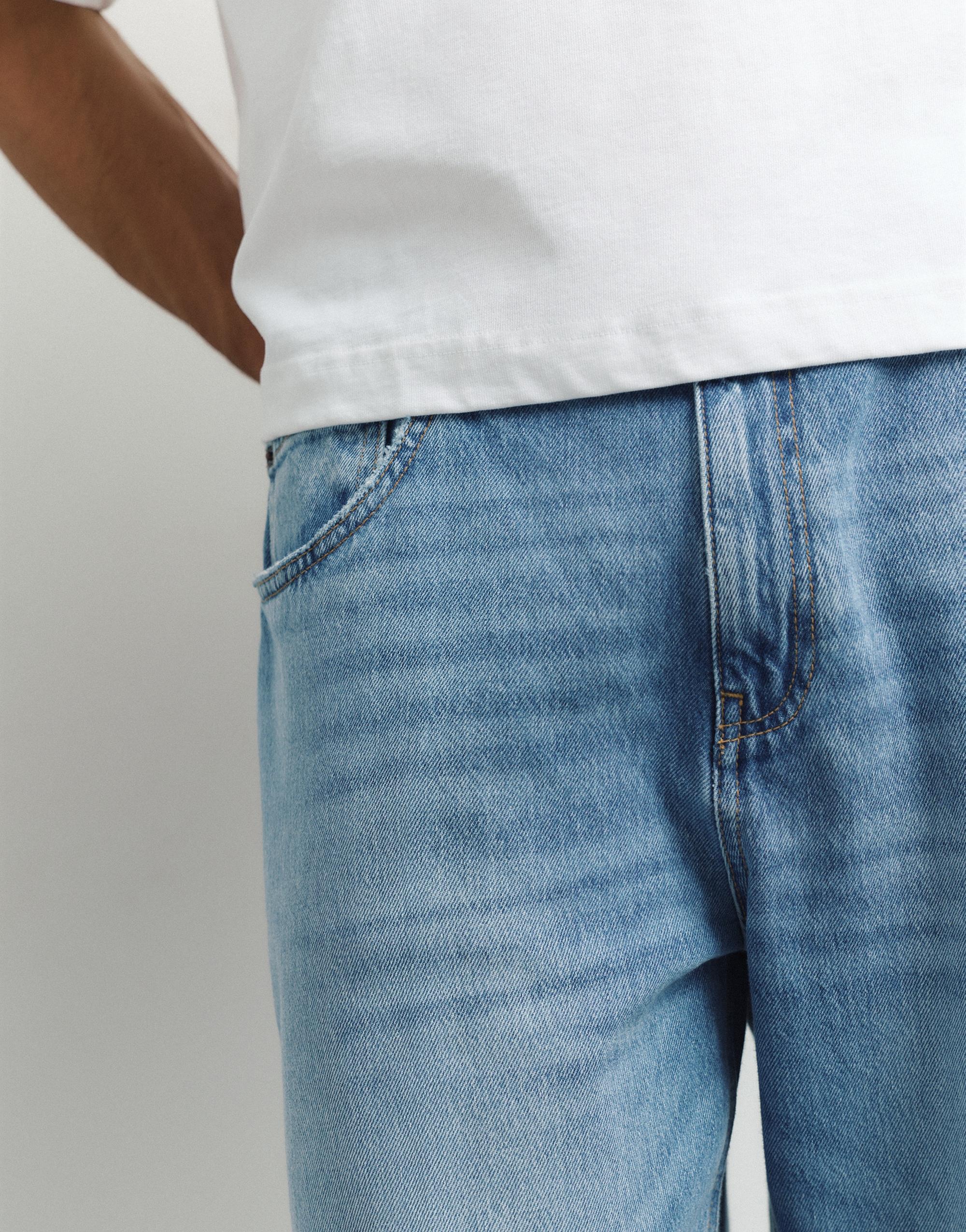 Relaxed baggy jeans — Medium blue