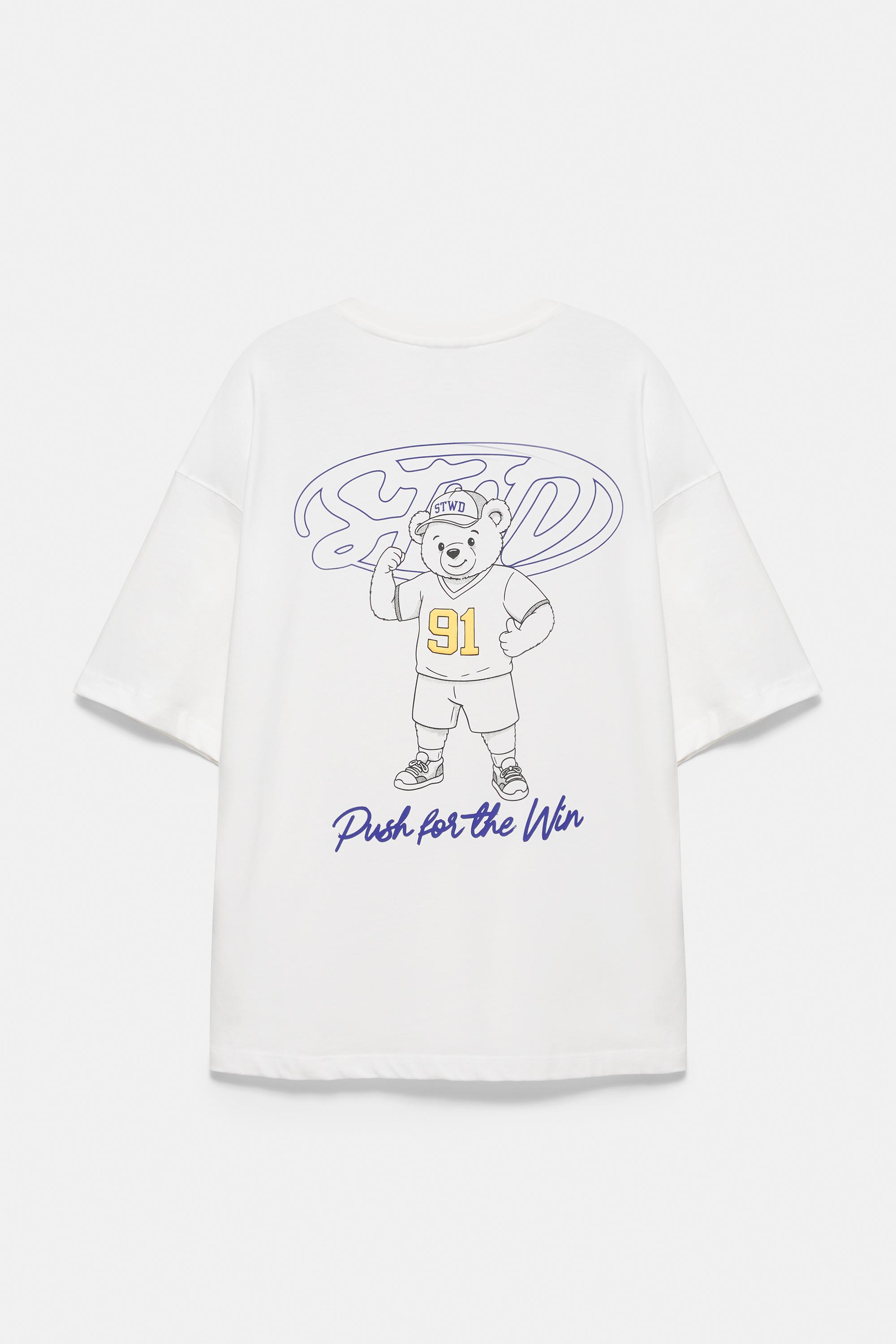 STWD bear T-shirt — White