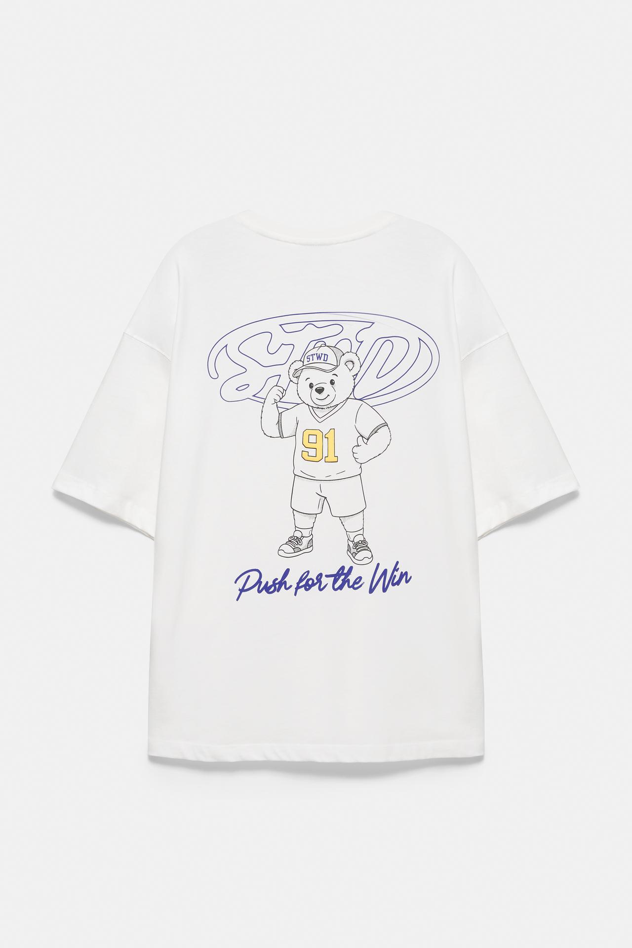 STWD bear T-shirt — White