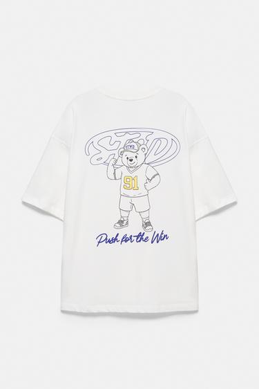 STWD bear T-shirt — White 2