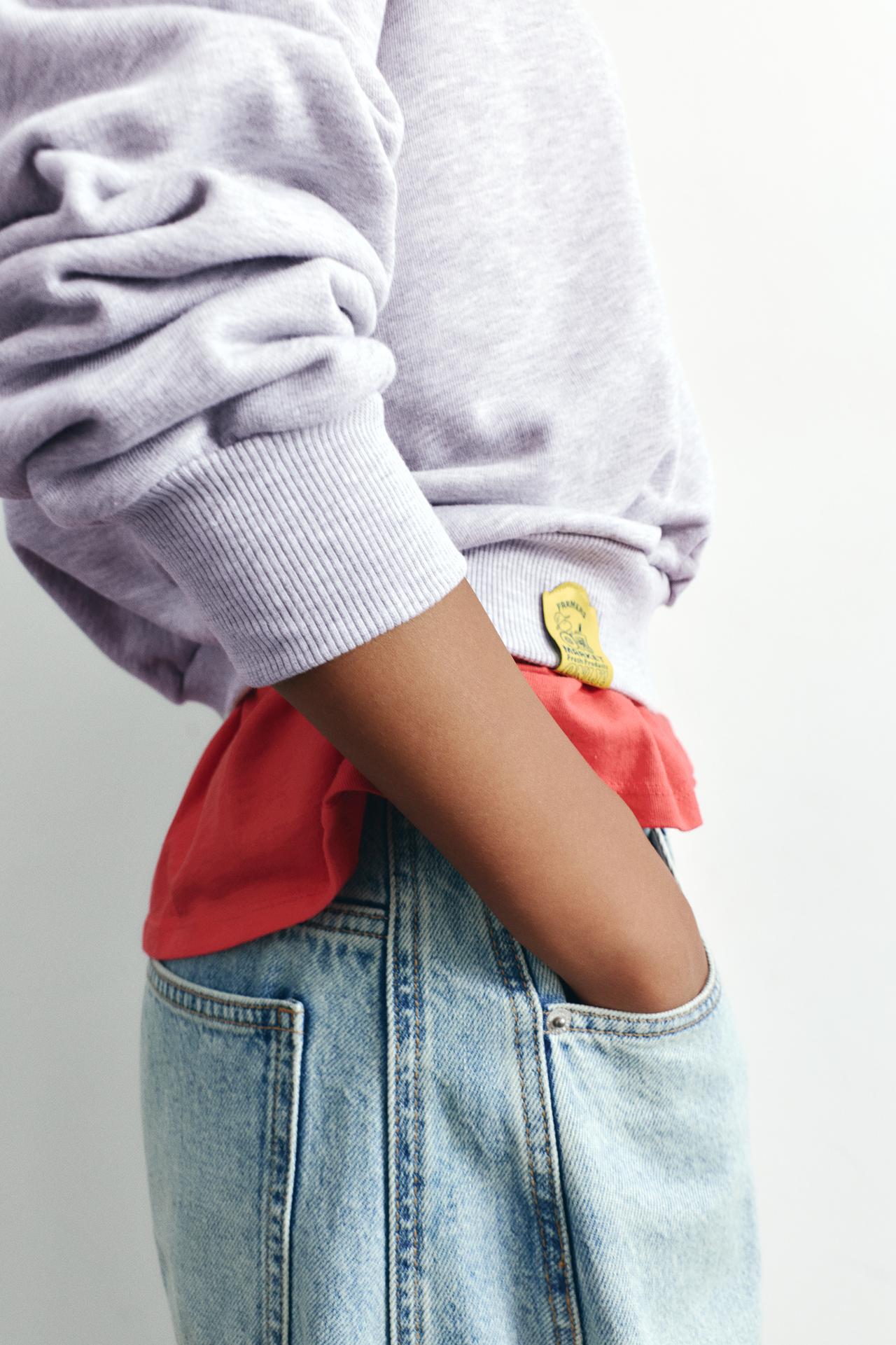 Snoopy round neck sweatshirt — Grey marl