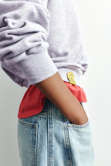 Snoopy round neck sweatshirt — Grey marl 5