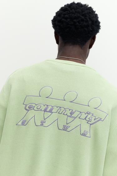 STWD round neck jumper — Faded green 6