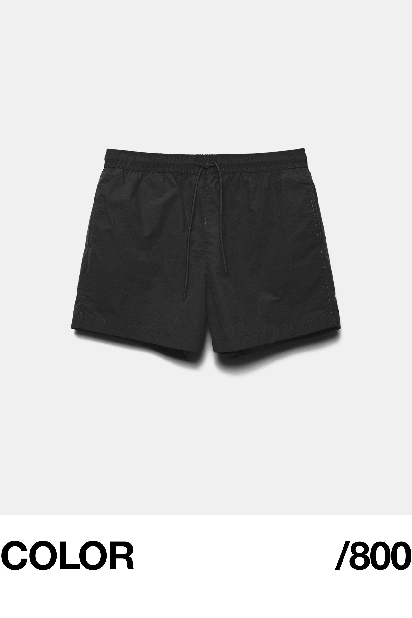 Regular fit swim shorts — Black