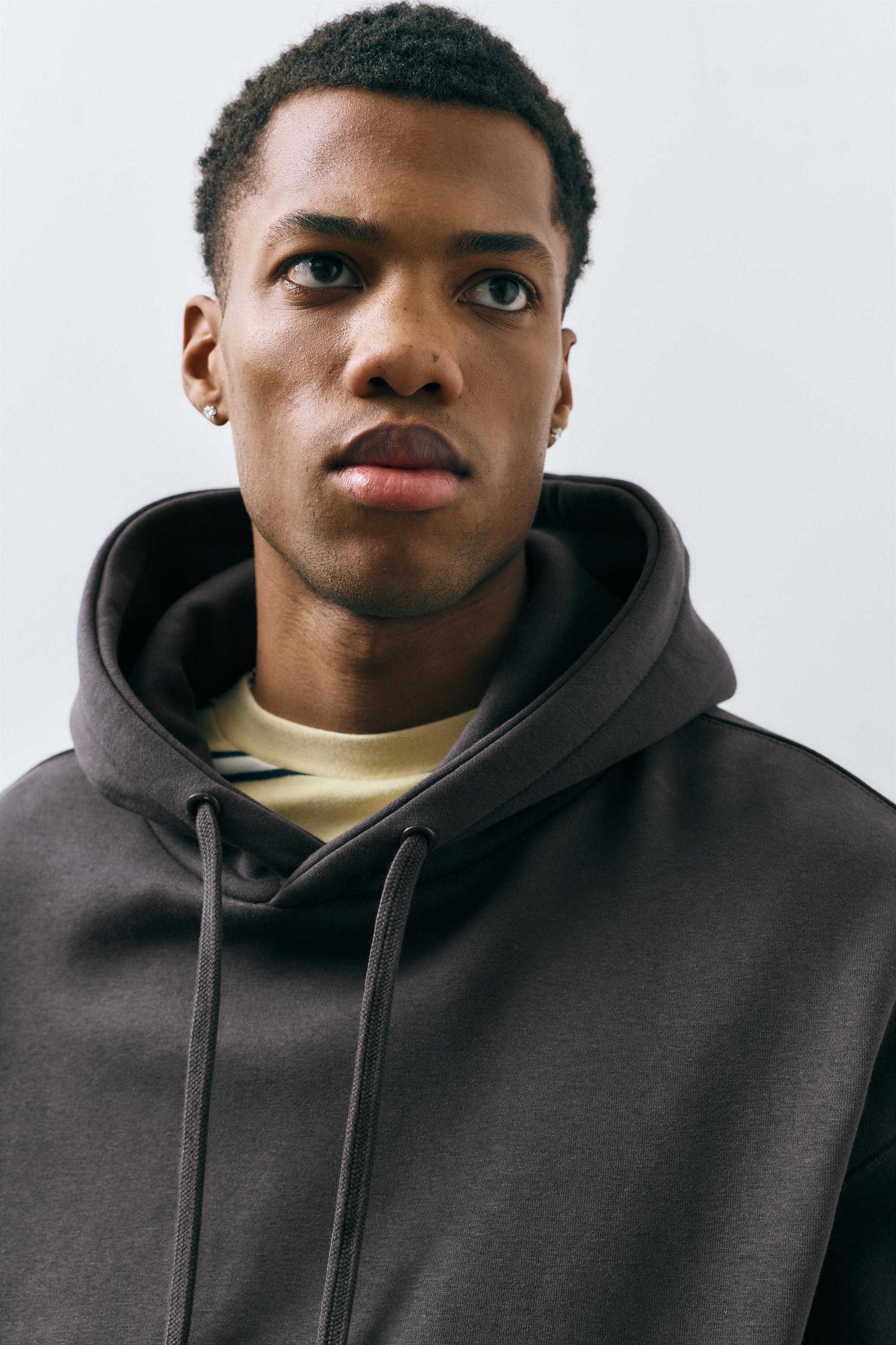 Basic kapüşonlu sweatshirt - Görsel 104