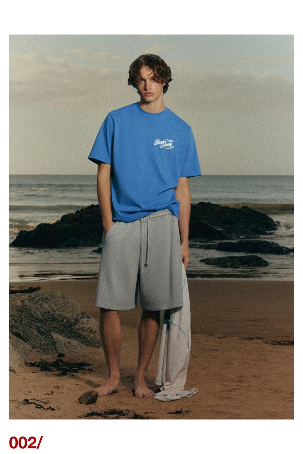 Oversize Sant Joan T-shirt — Deep blue