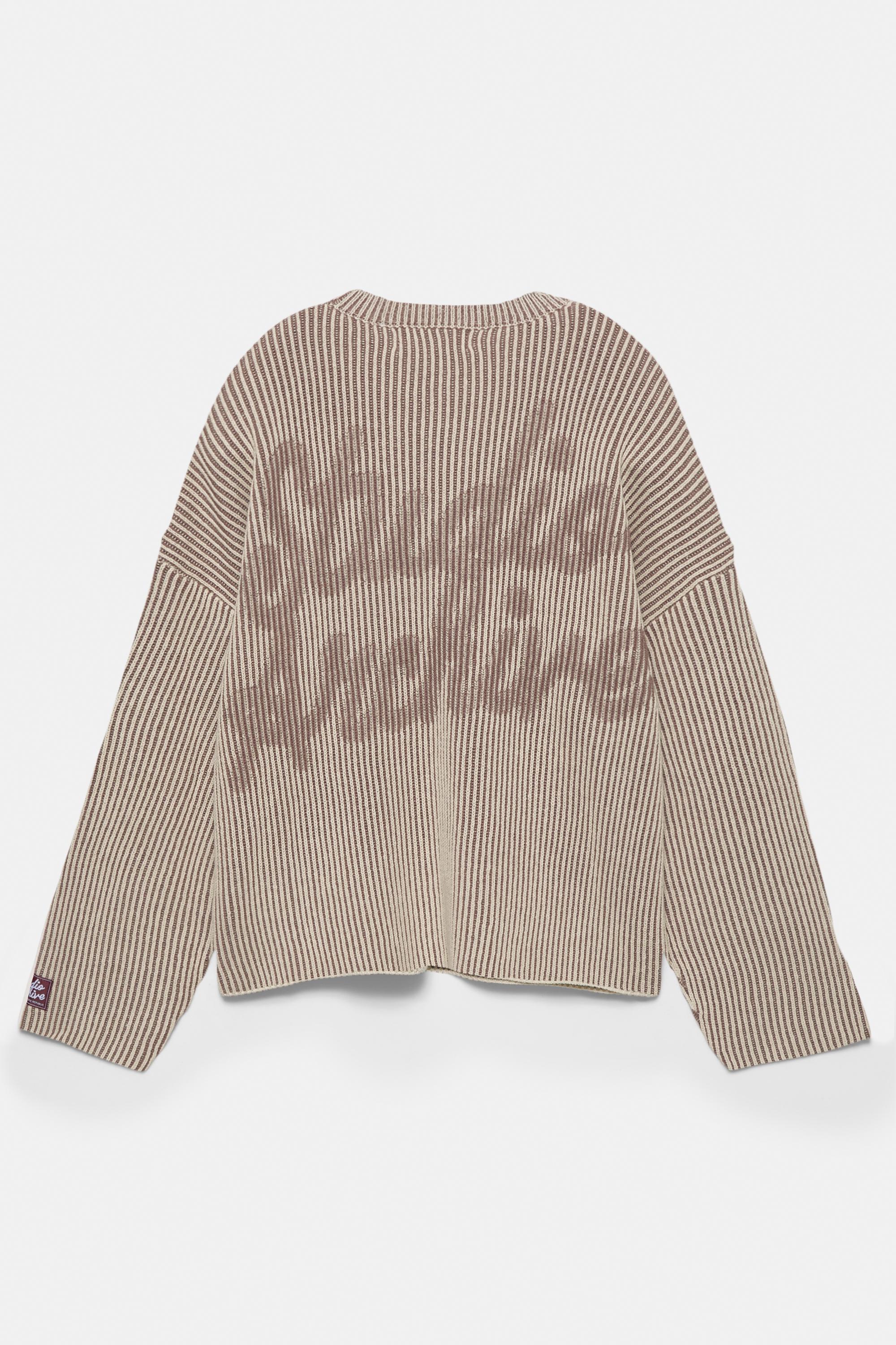 Kontrast iplikli fitilli kazak - Görsel 8