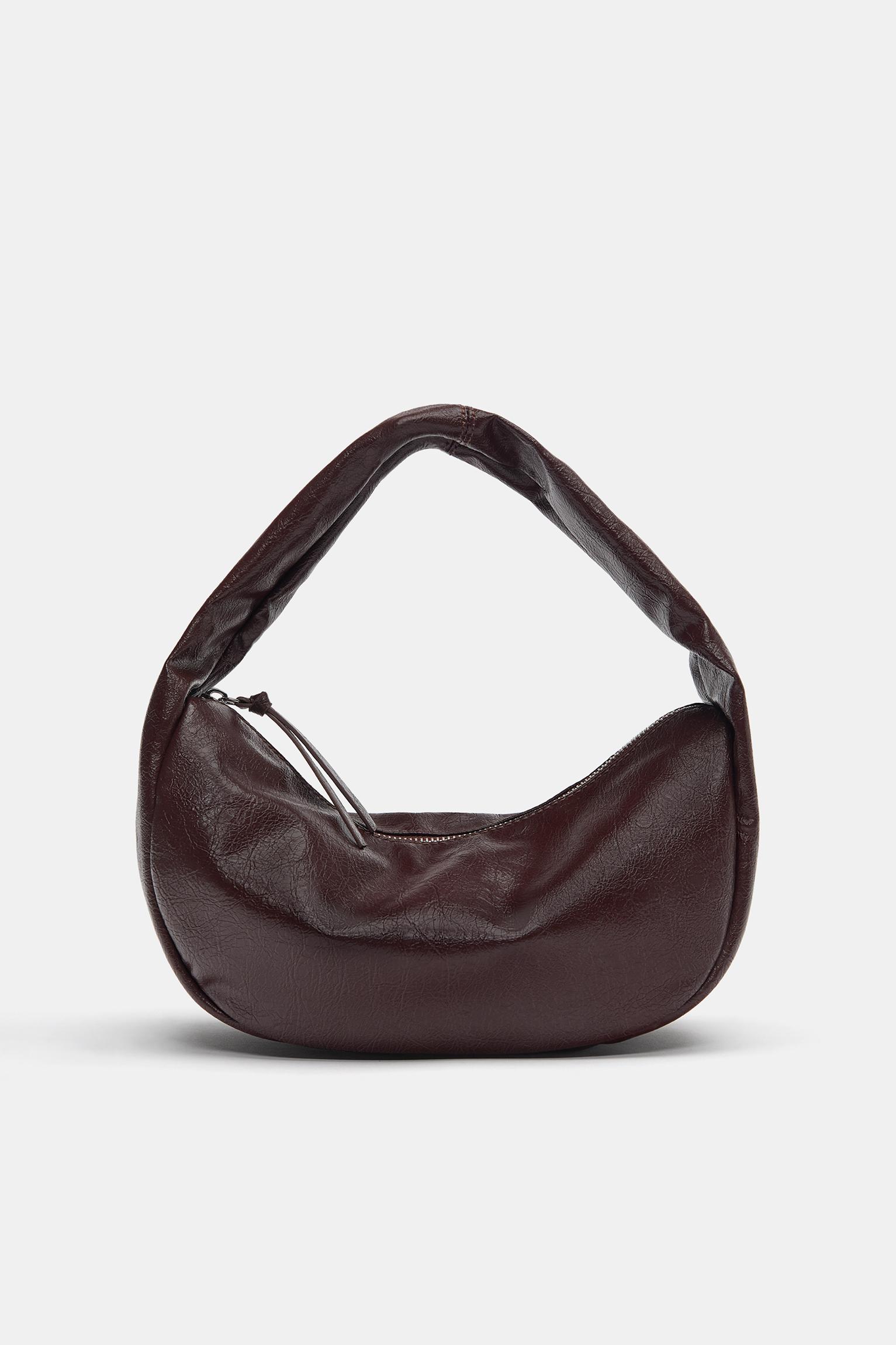 Schultertasche Mit Craquelé-Effekt