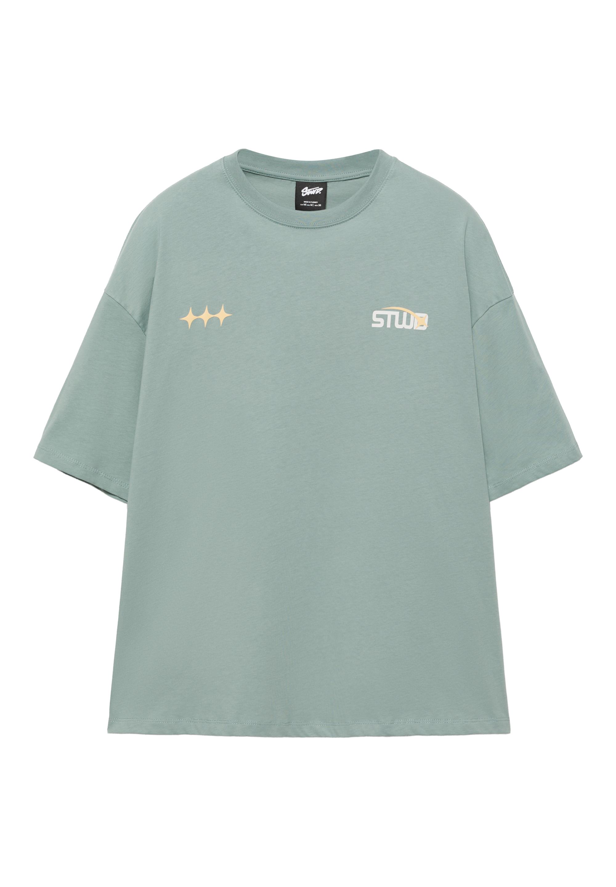 Yıldız baskılı STWD t-shirt