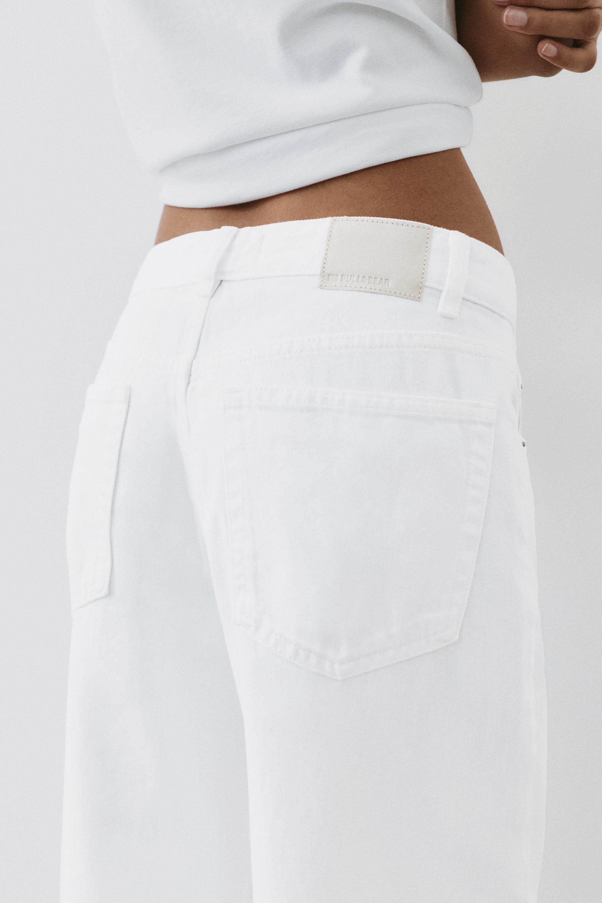 Oversize baggy jeans — White-t