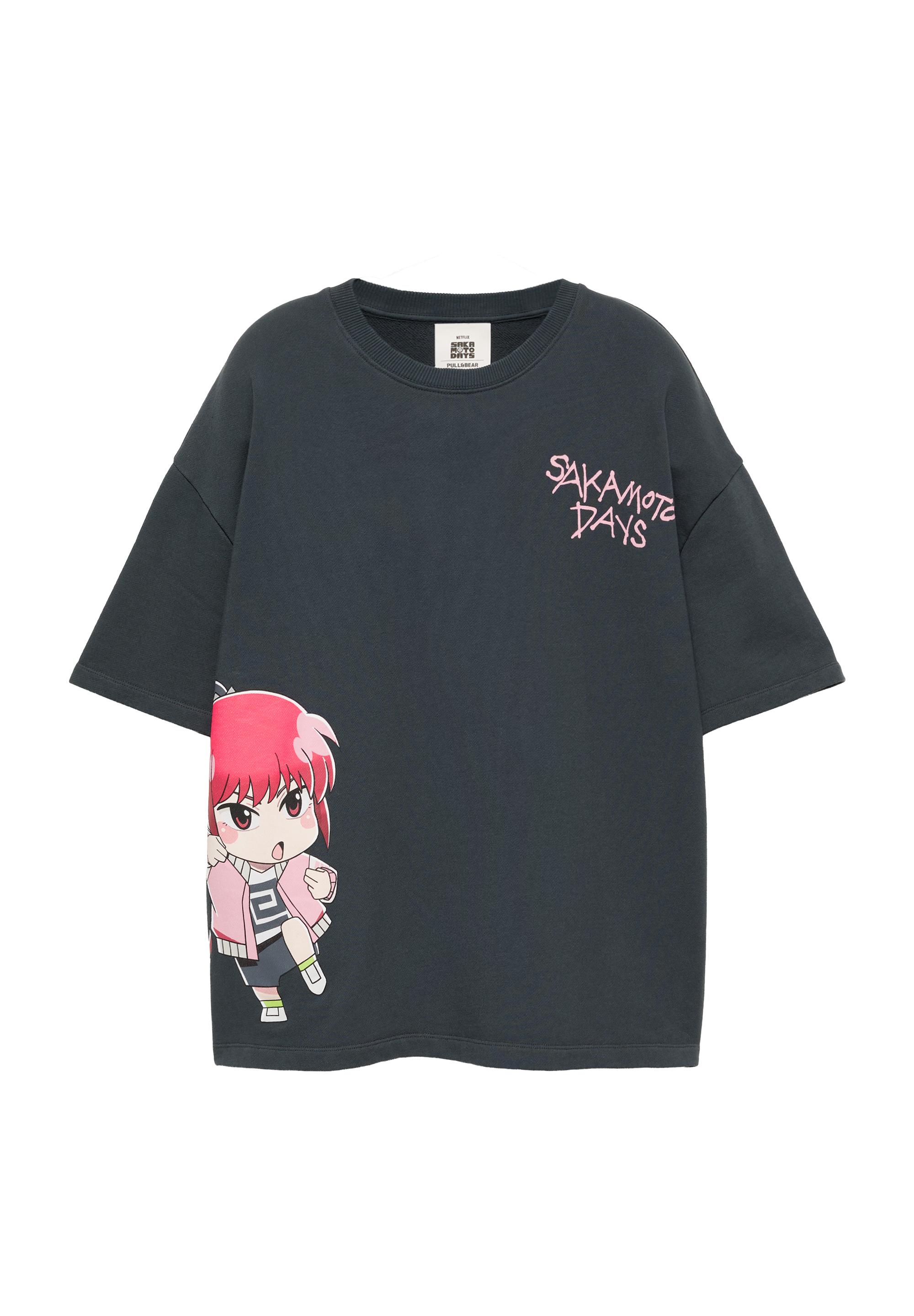 Sakamoto Days regular fit T-shirt — Anthracite grey
