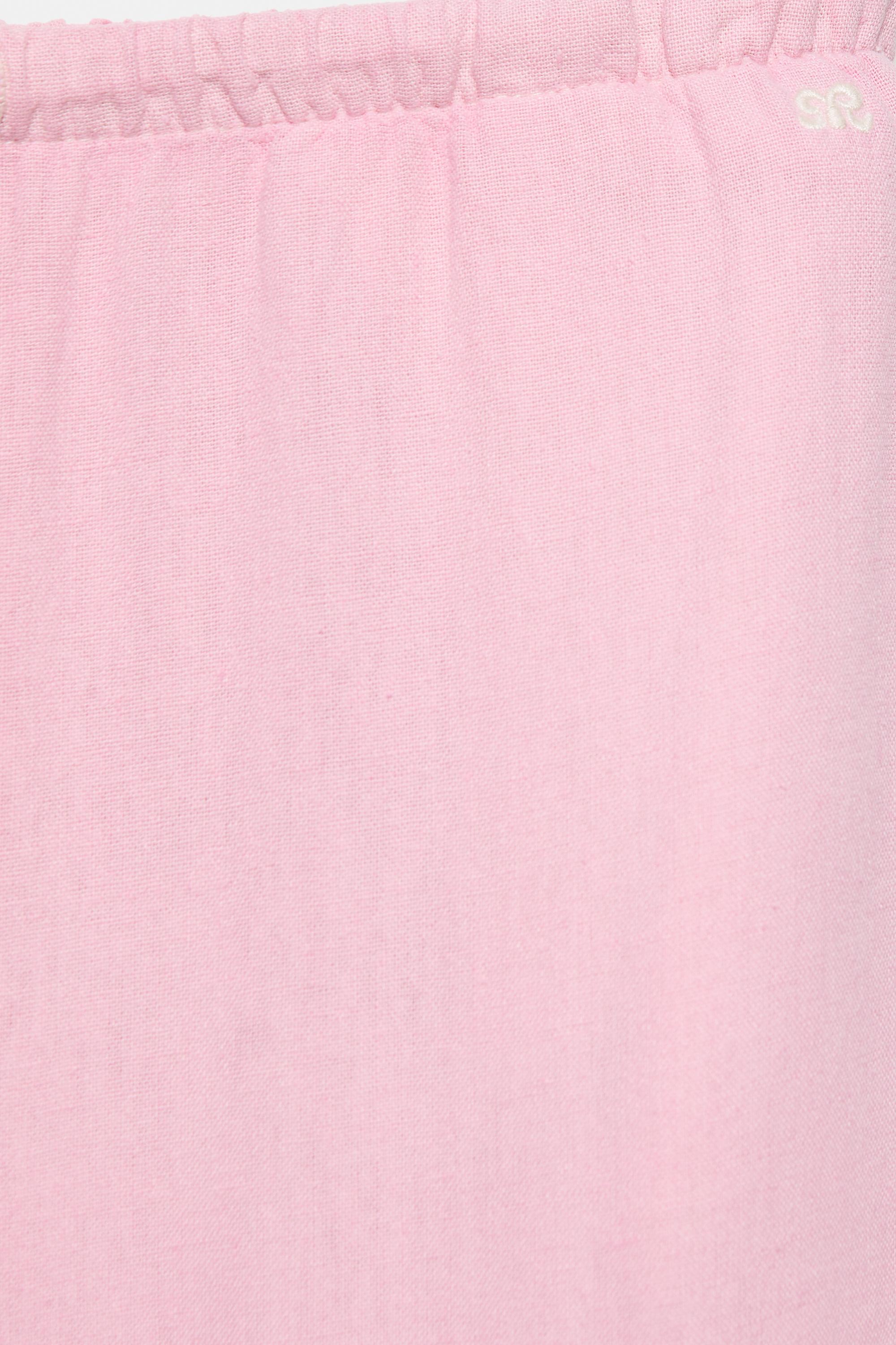 Linen blend joggers — Pink