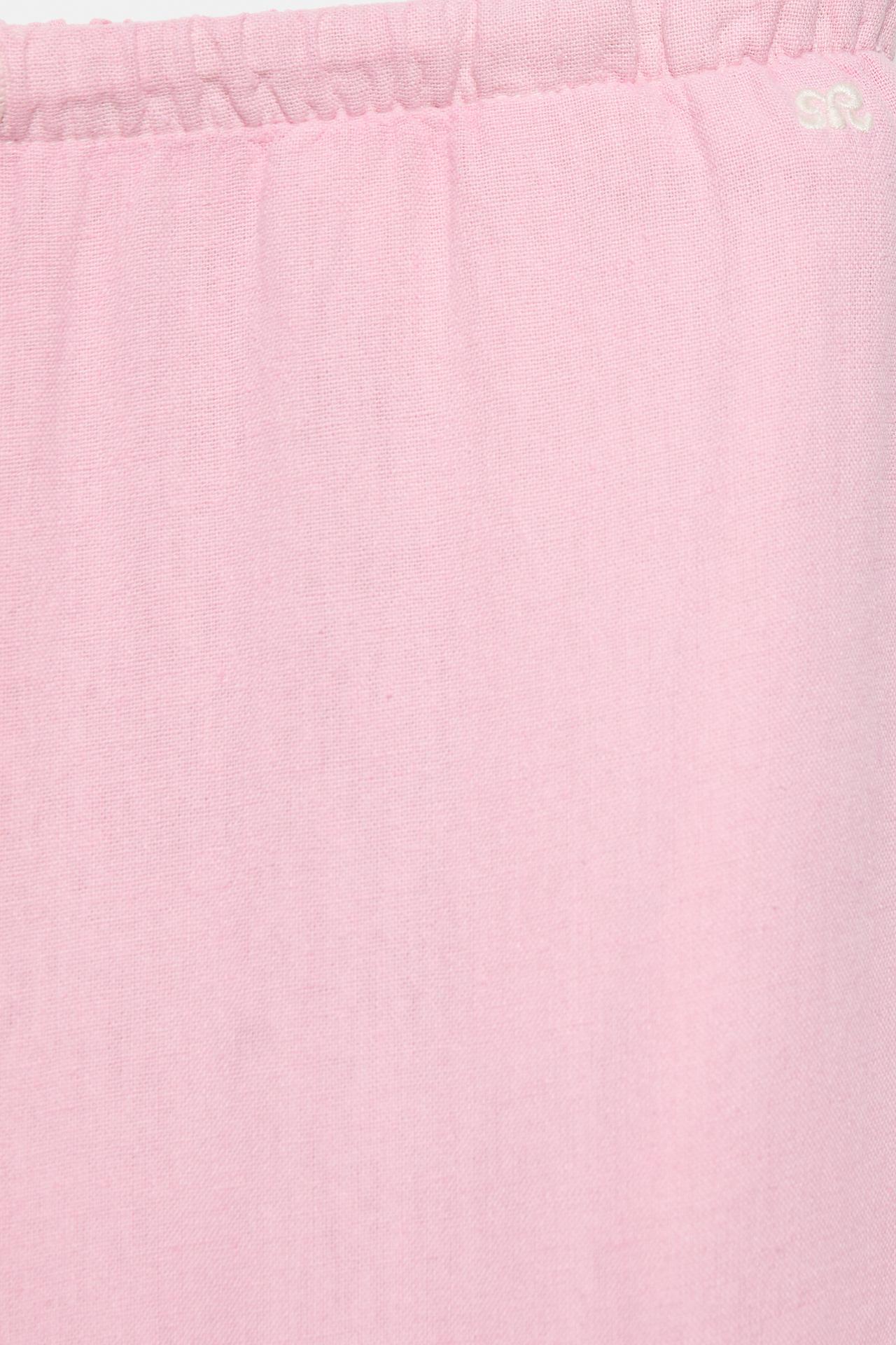 Linen blend joggers — Pink