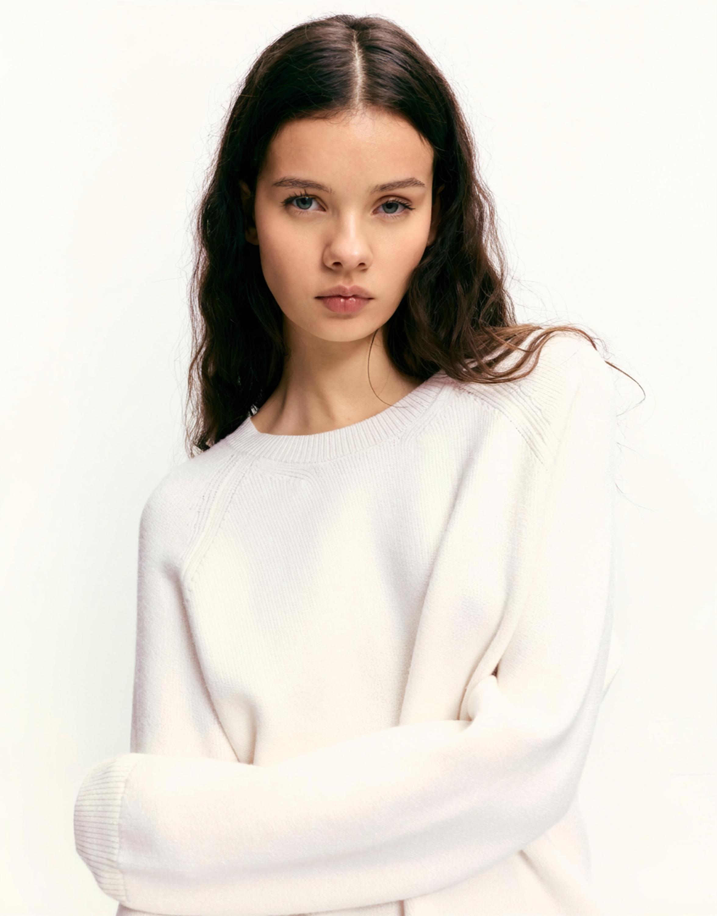 Oversize bisiklet yaka kazak - Görsel 22