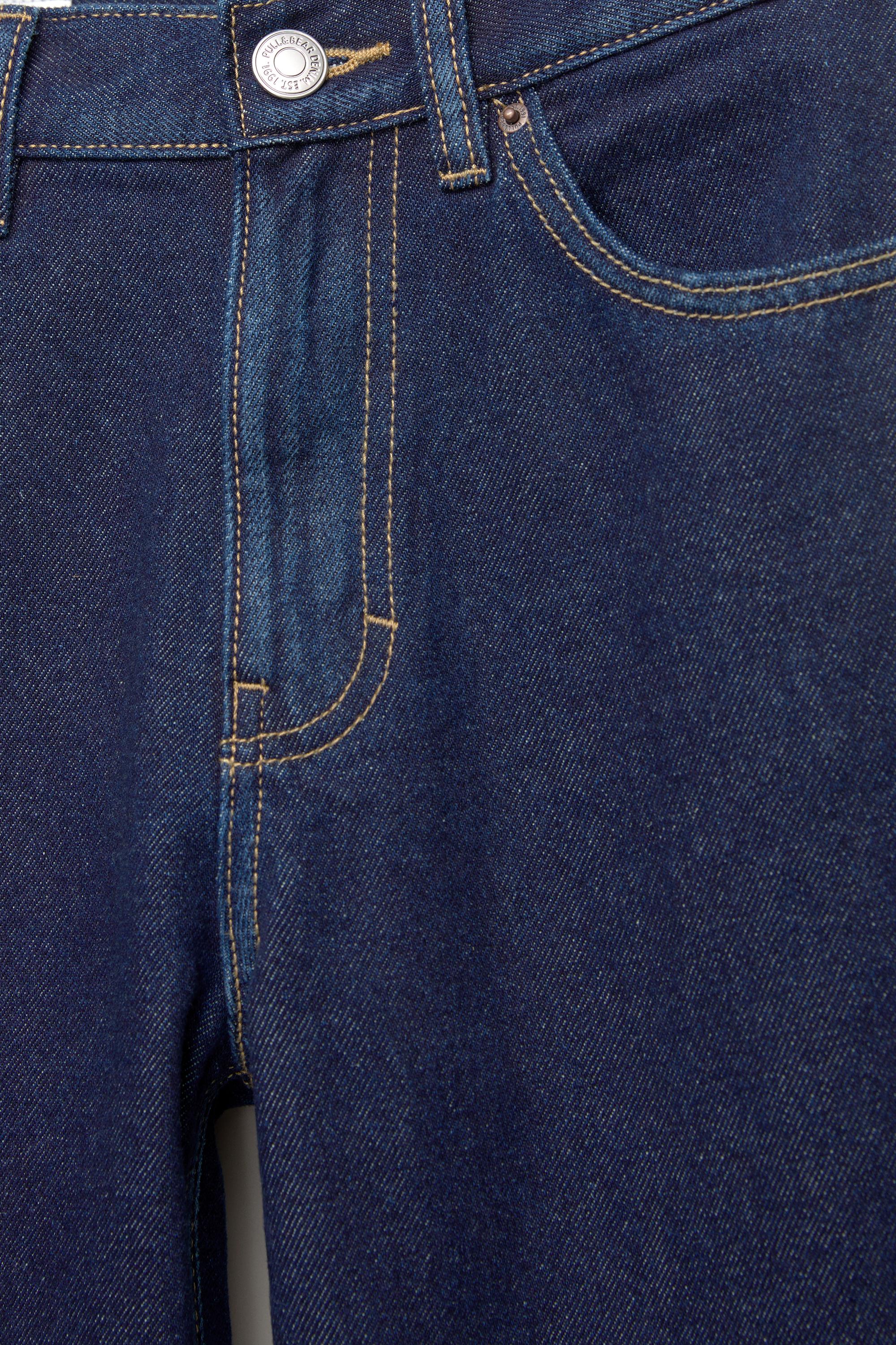 High-waist mom jeans — Navy