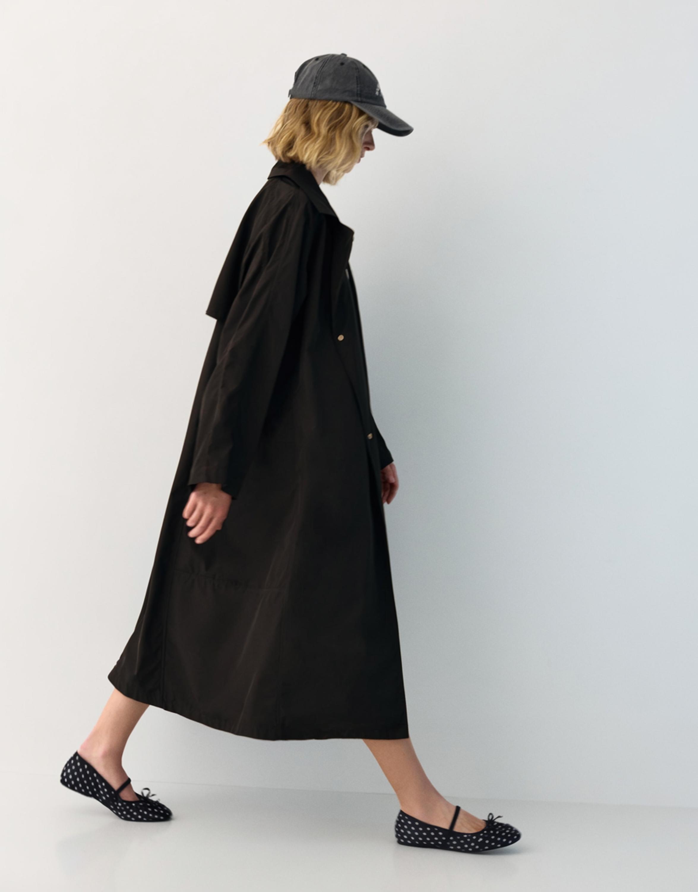 Oversize hafif trençkot - Görsel 7