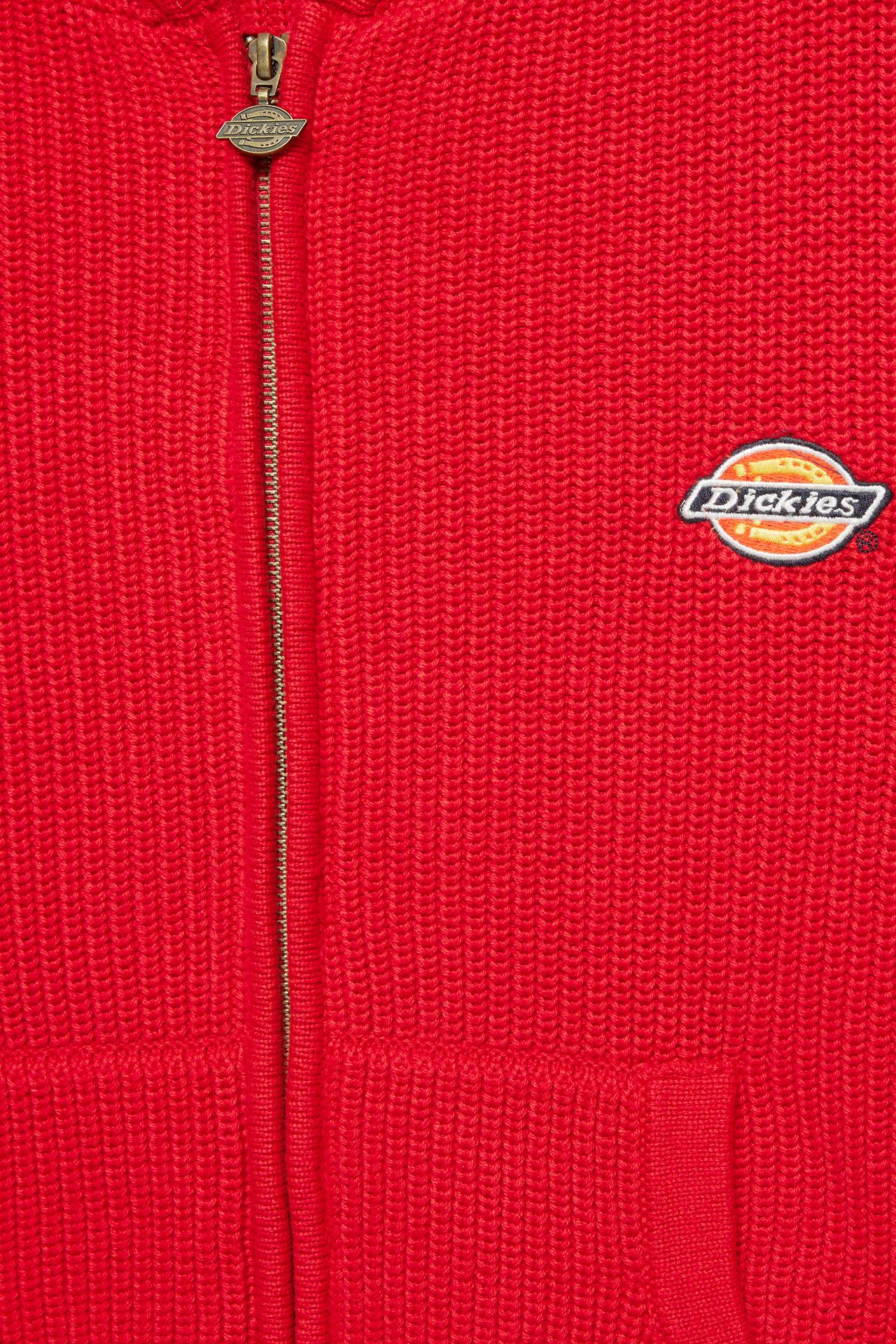 Red Dickies hooded jumper — Red