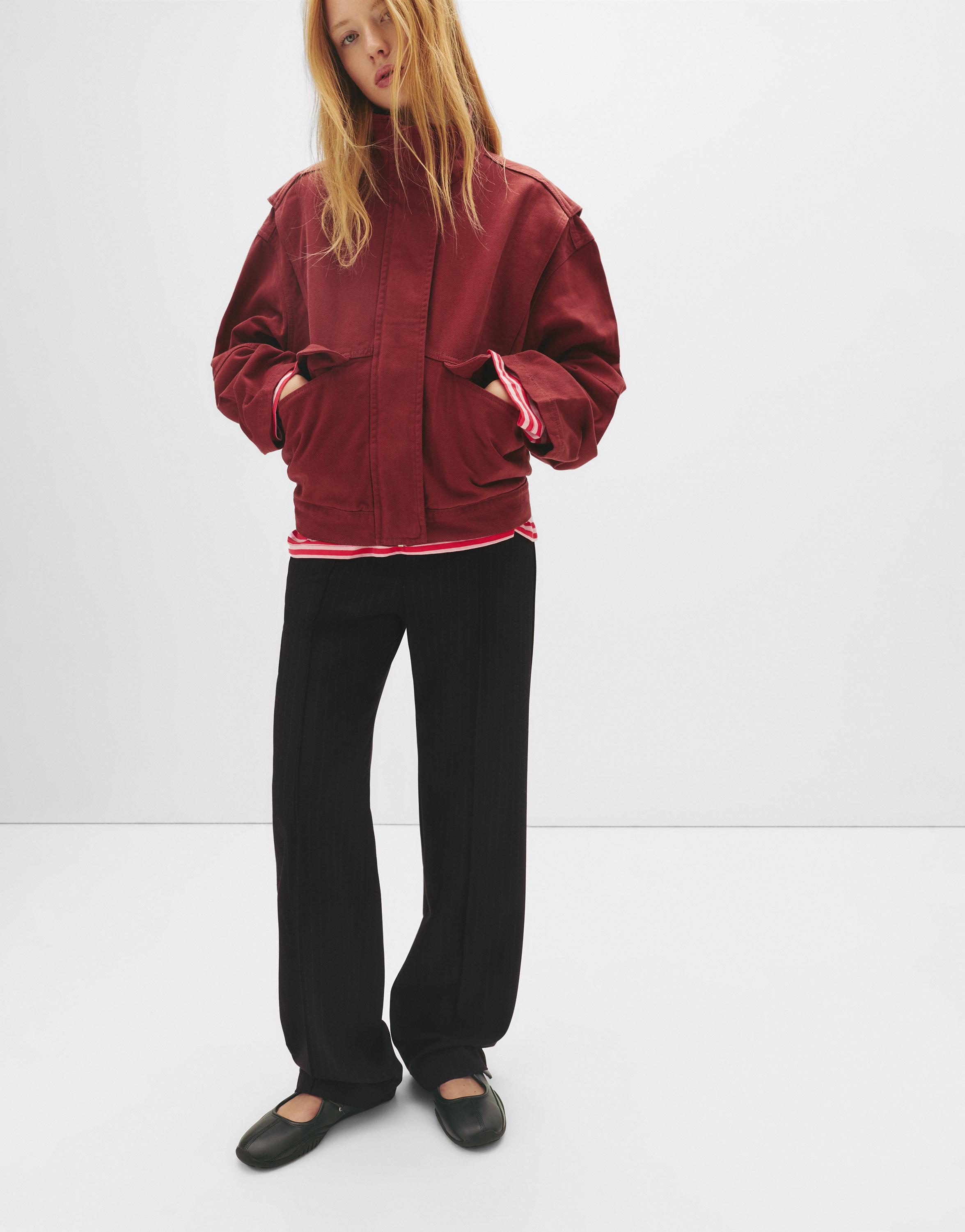 Dikiş detaylı kumaş pantolon - Görsel 23