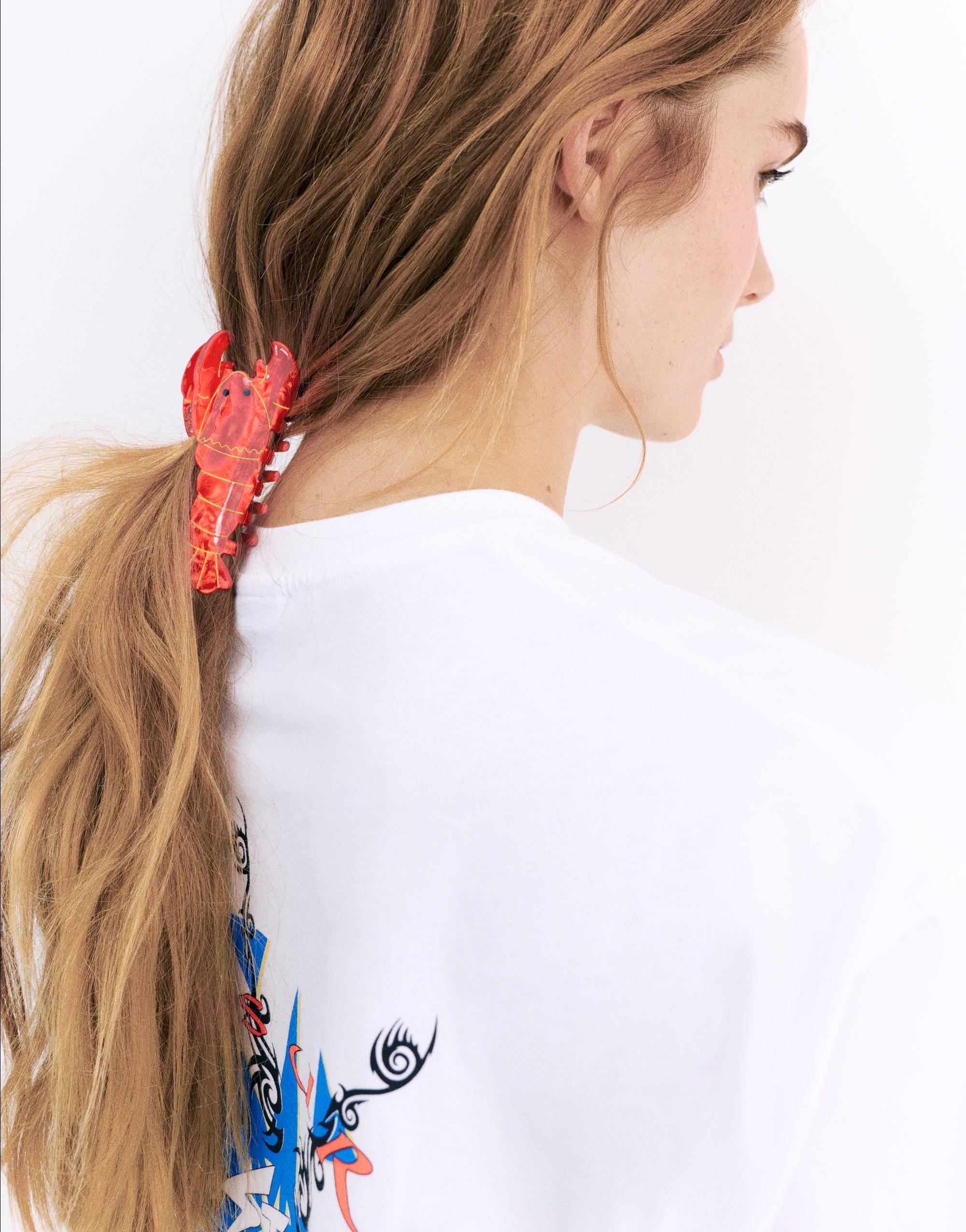 Pleasures x STWD lobster hair clip — Red