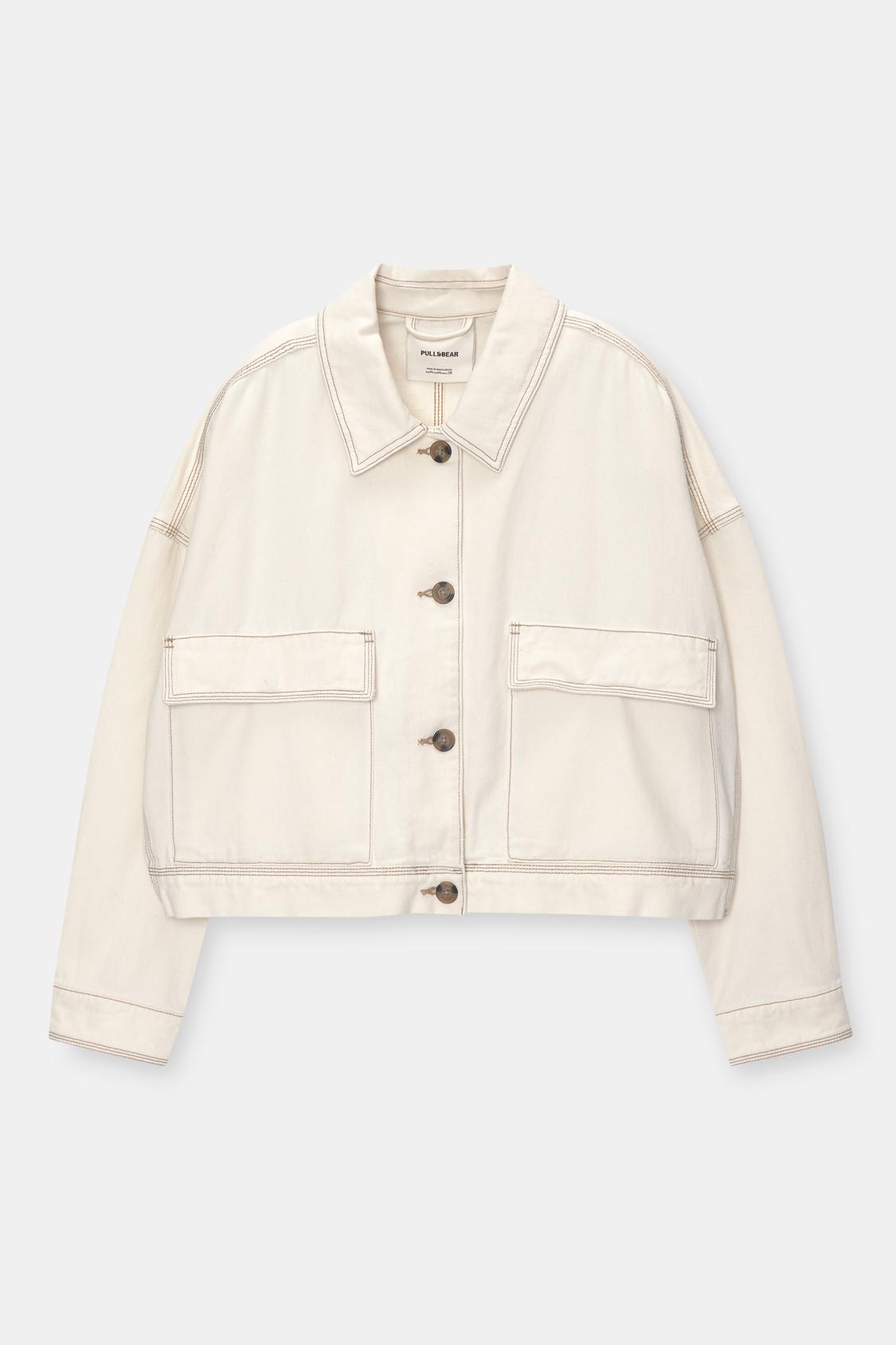 Lightweight jacket with topstitching - PULL&BEAR 