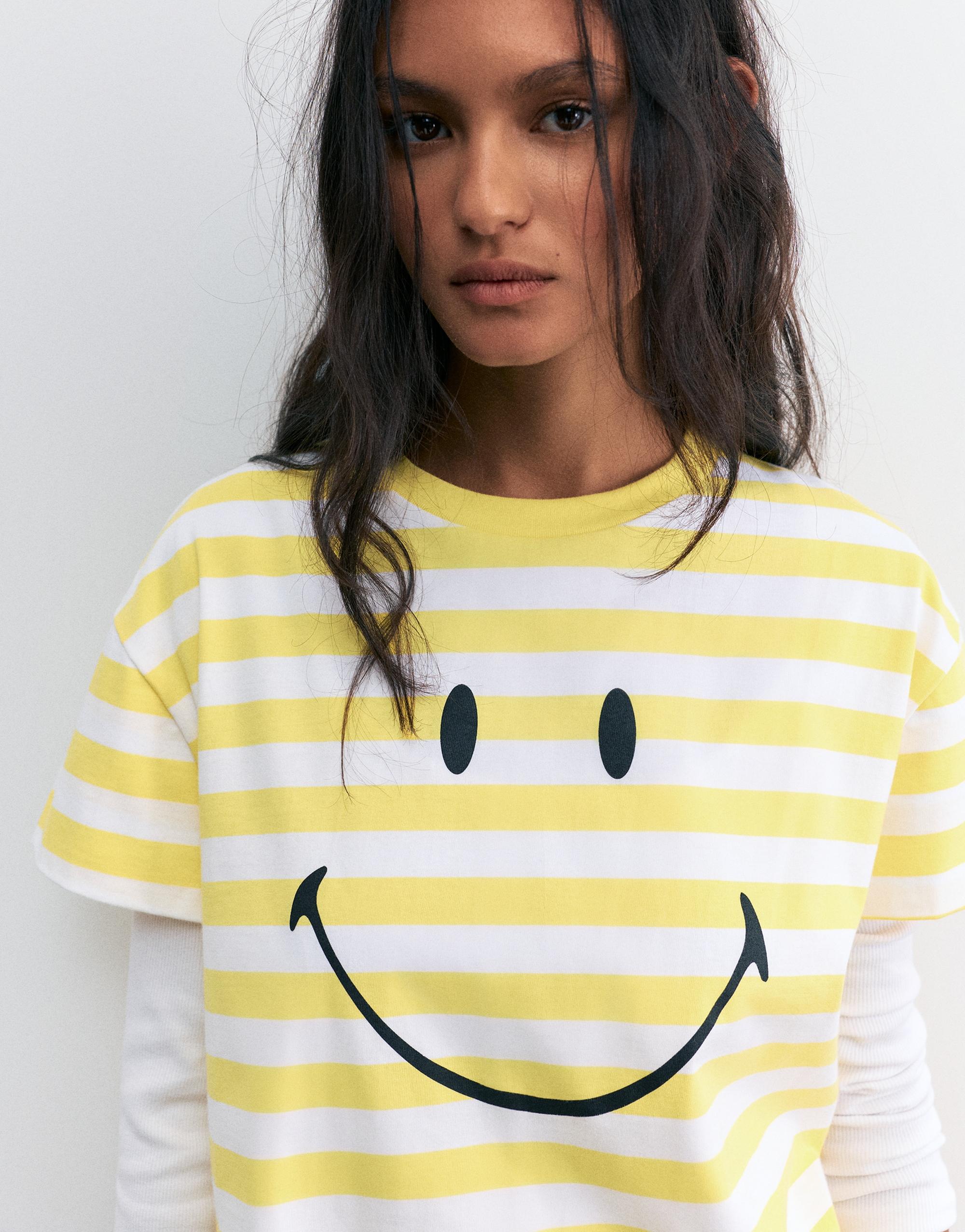 Smiley striped T-shirt — Striped