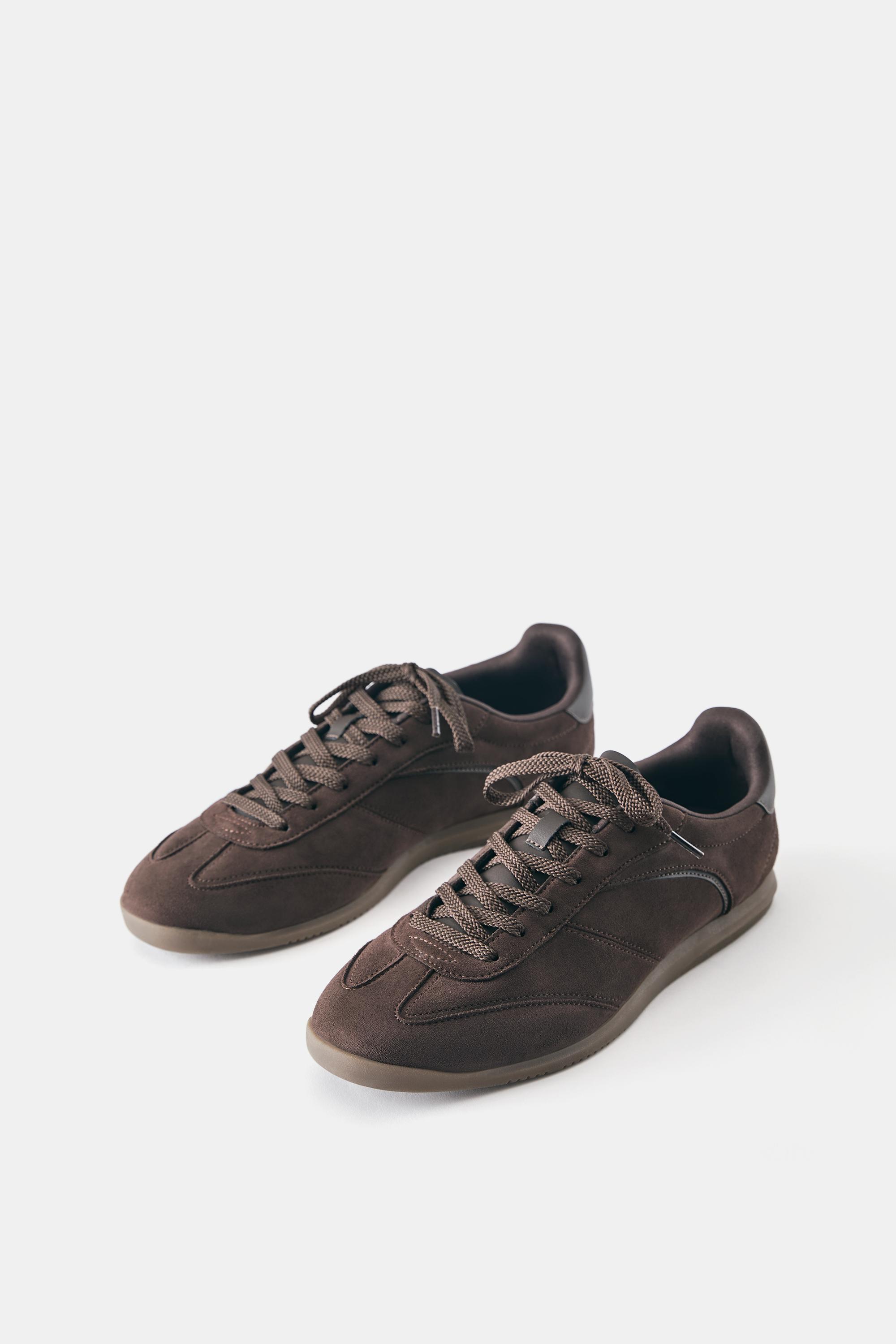 Slim trainers — Brown