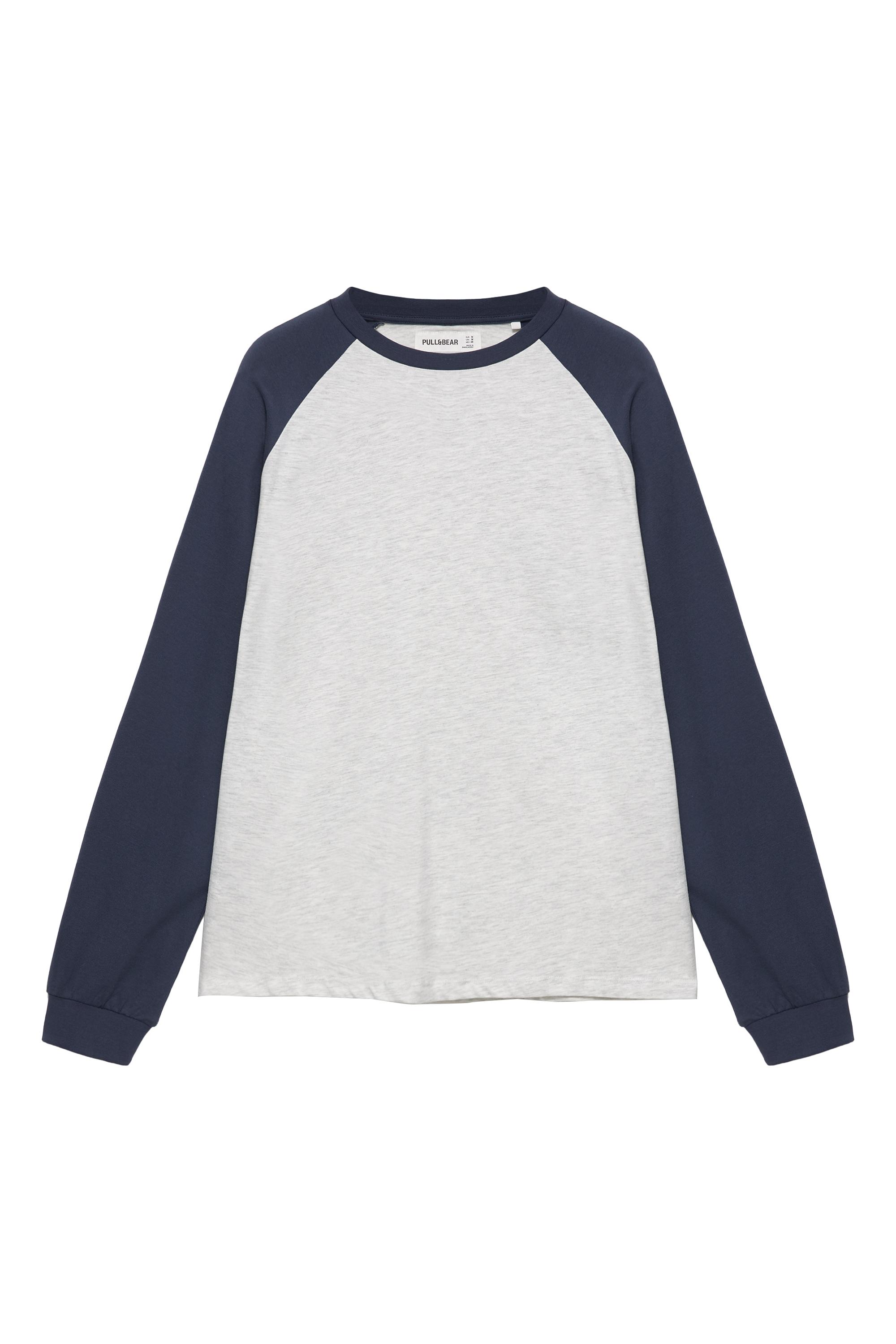 Pull&Bear Oversize reglan kollu tişört görsel 2