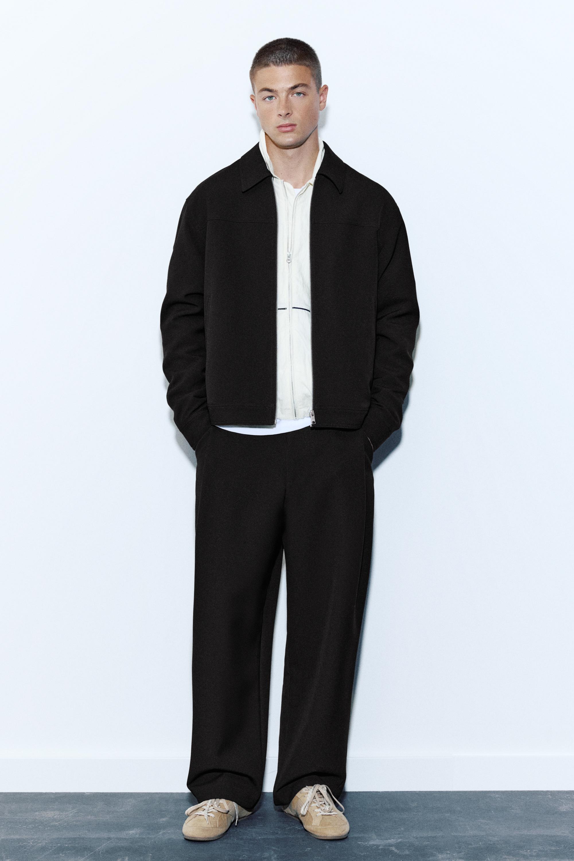 Pull&Bear Fermuarlı tailored fit ceket