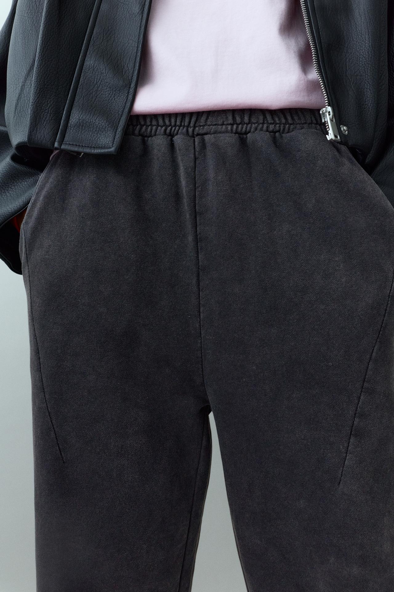 Grey barrel trousers — Anthracite grey