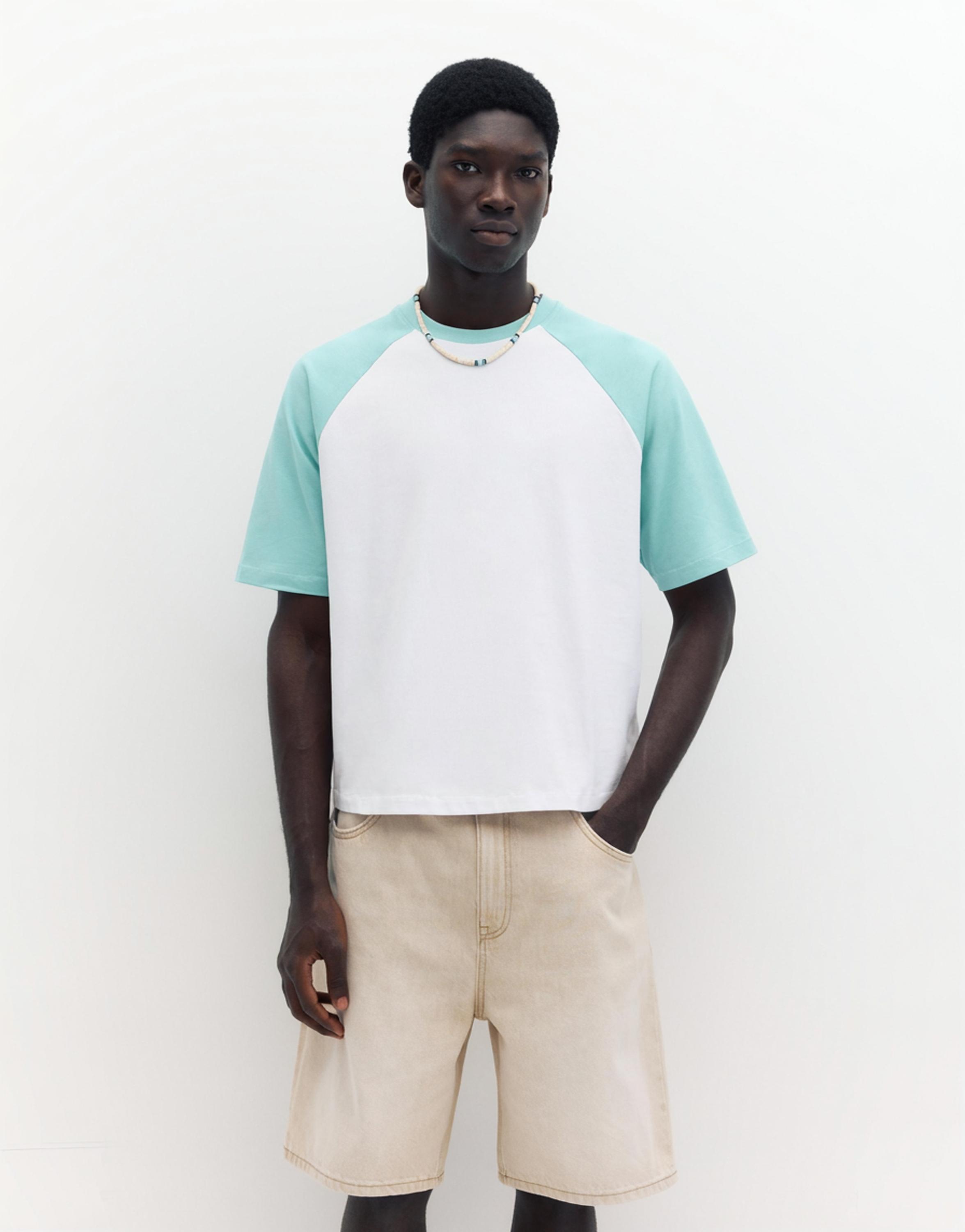 Raglan sleeve T-shirt — White