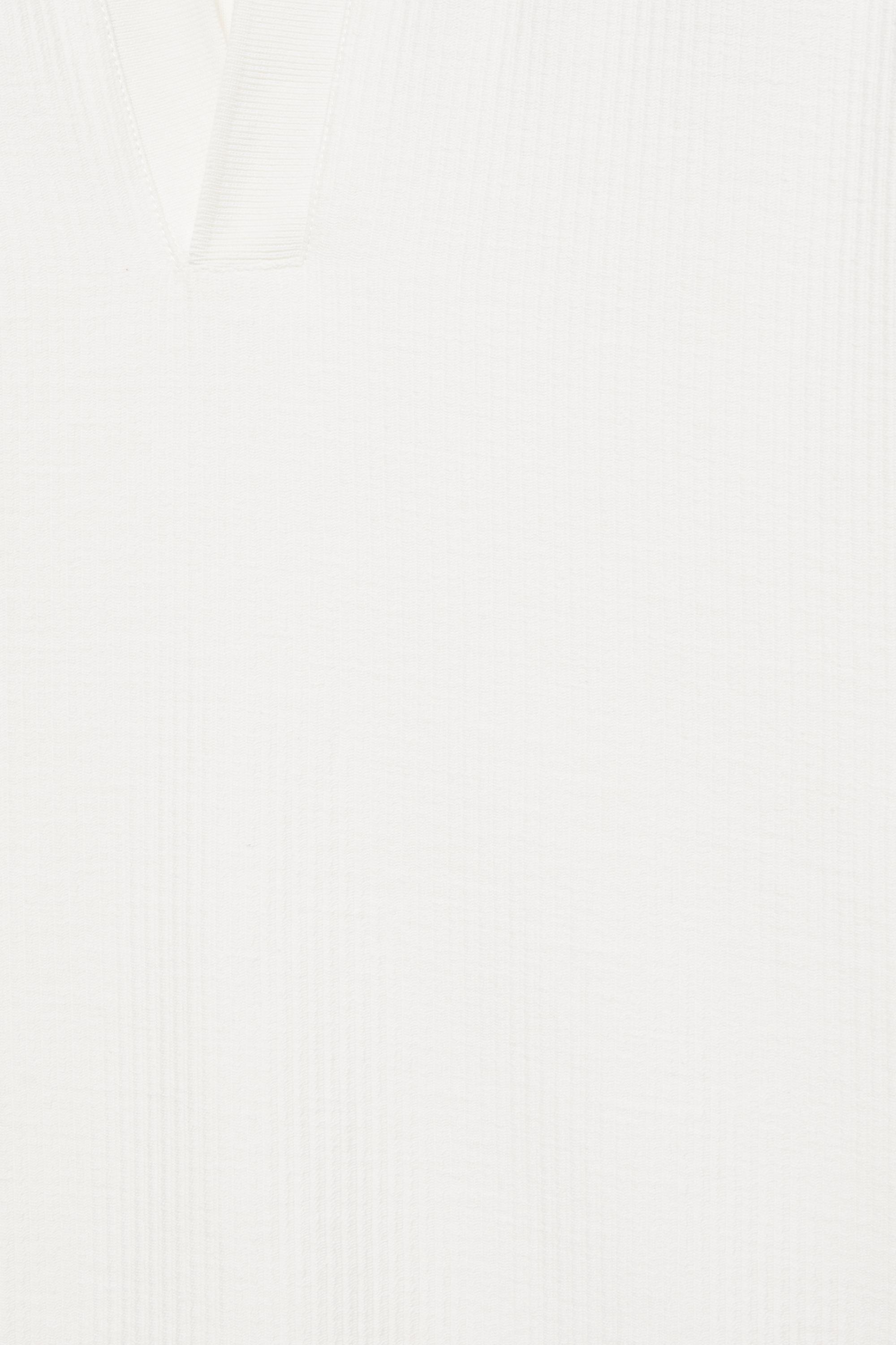 Textured short sleeve polo shirt — Off white