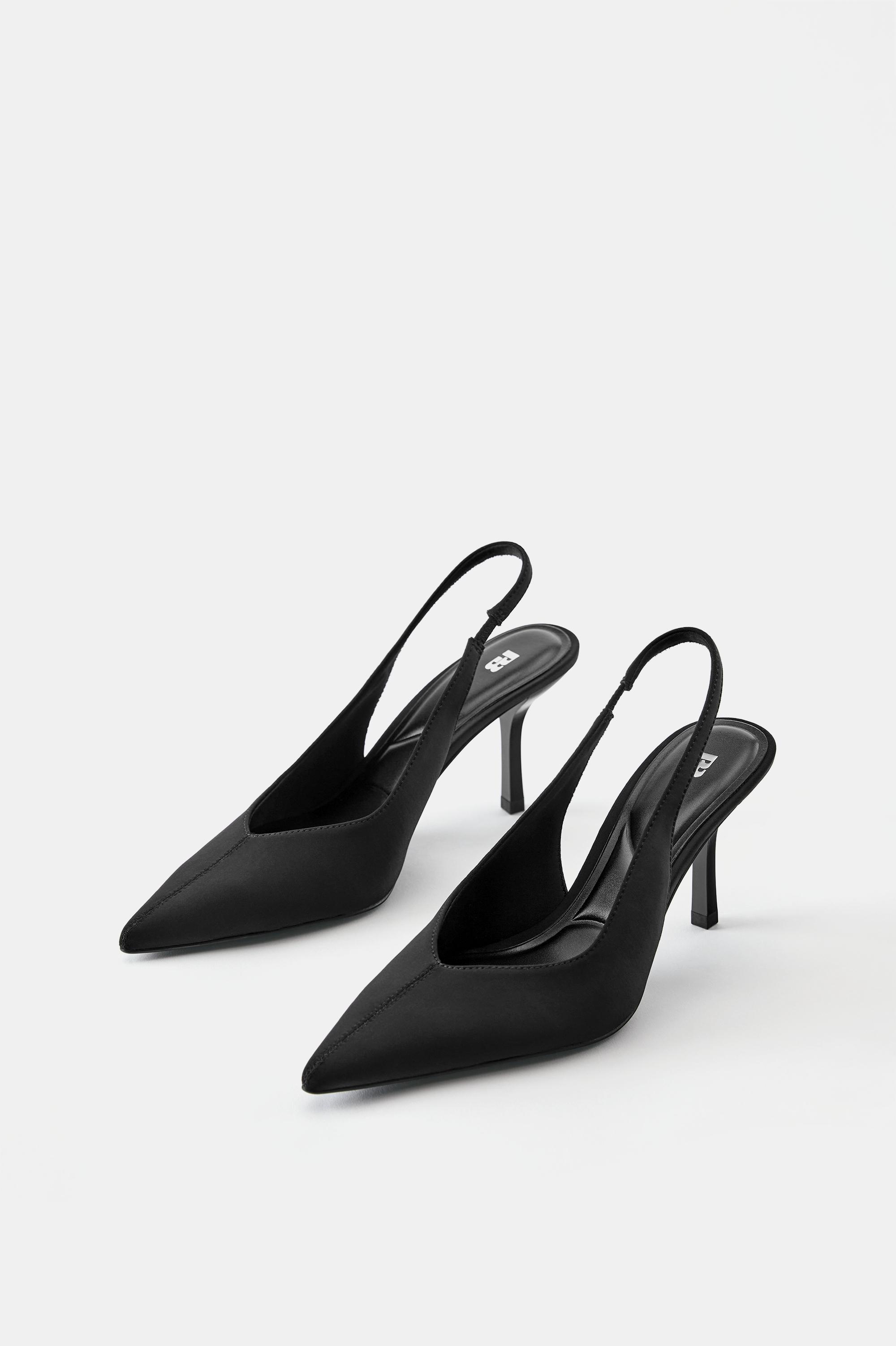 Slingback heels — Black