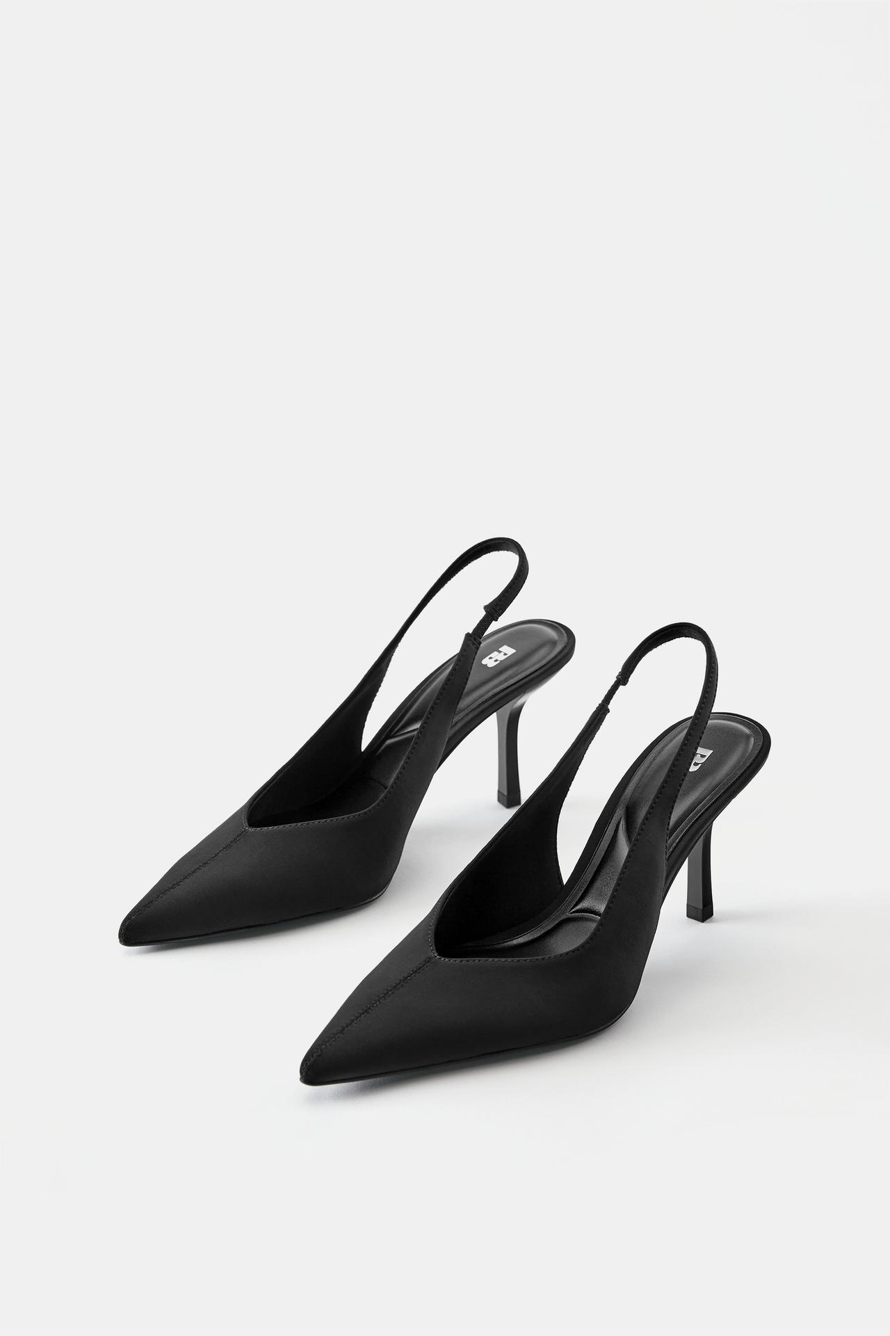 Slingback heels — Black