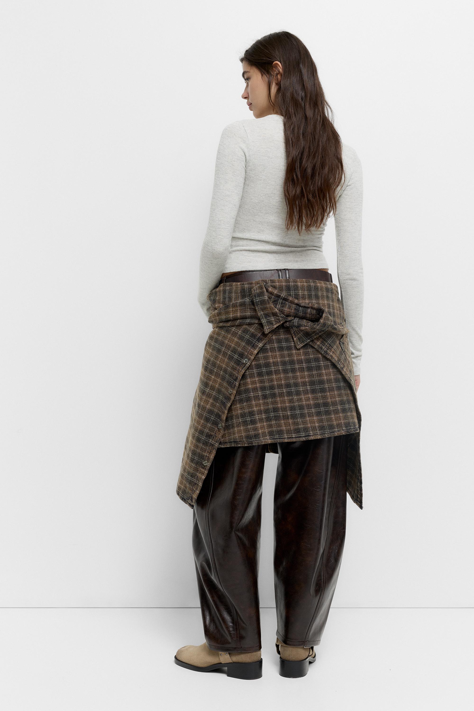 Büzgülü yumuşak dokulu tişört - Görsel 22