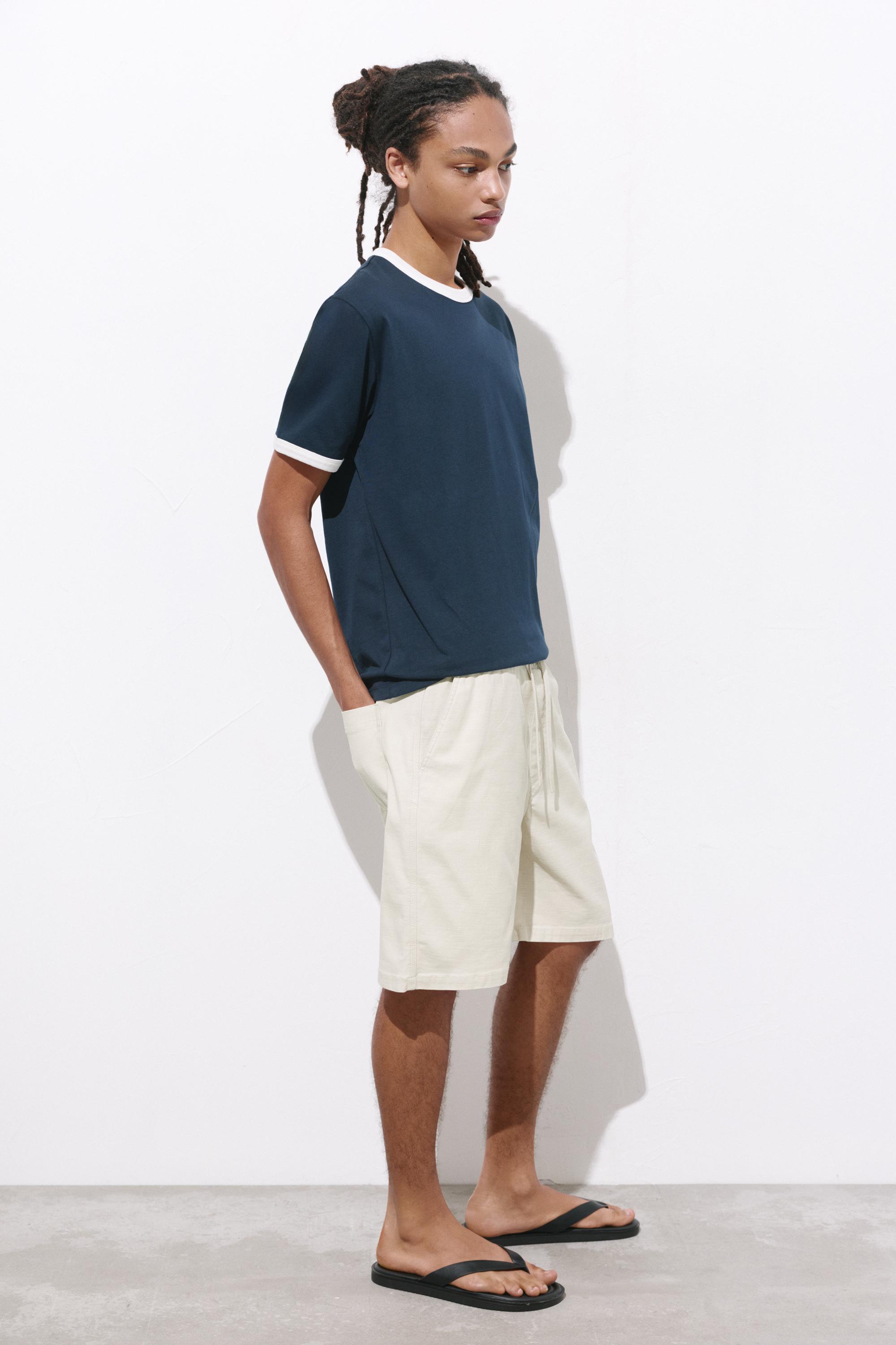 Bermuda sweat shorts — Sand