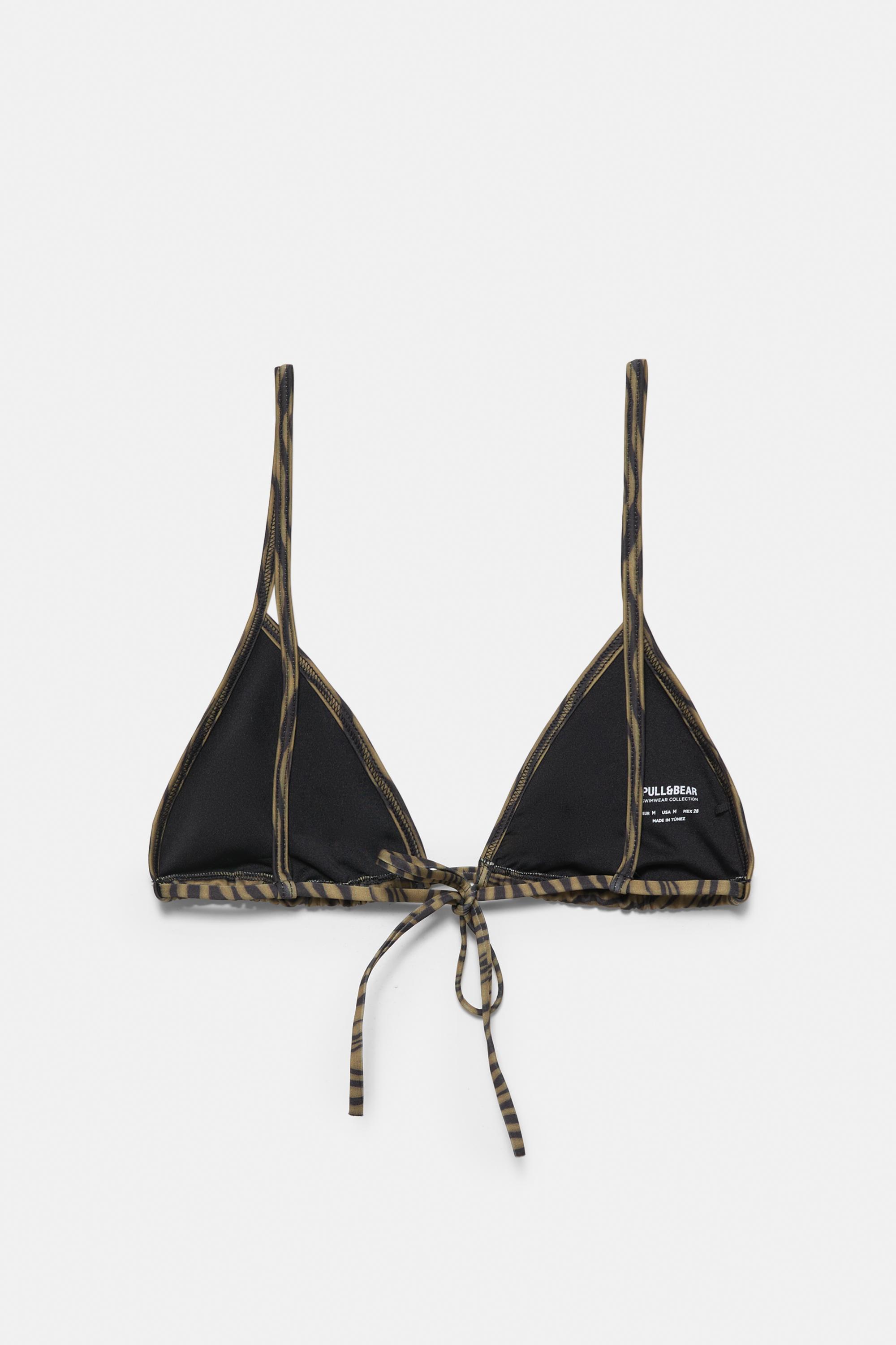 Zebra desenli bikini üstü - Görsel 16