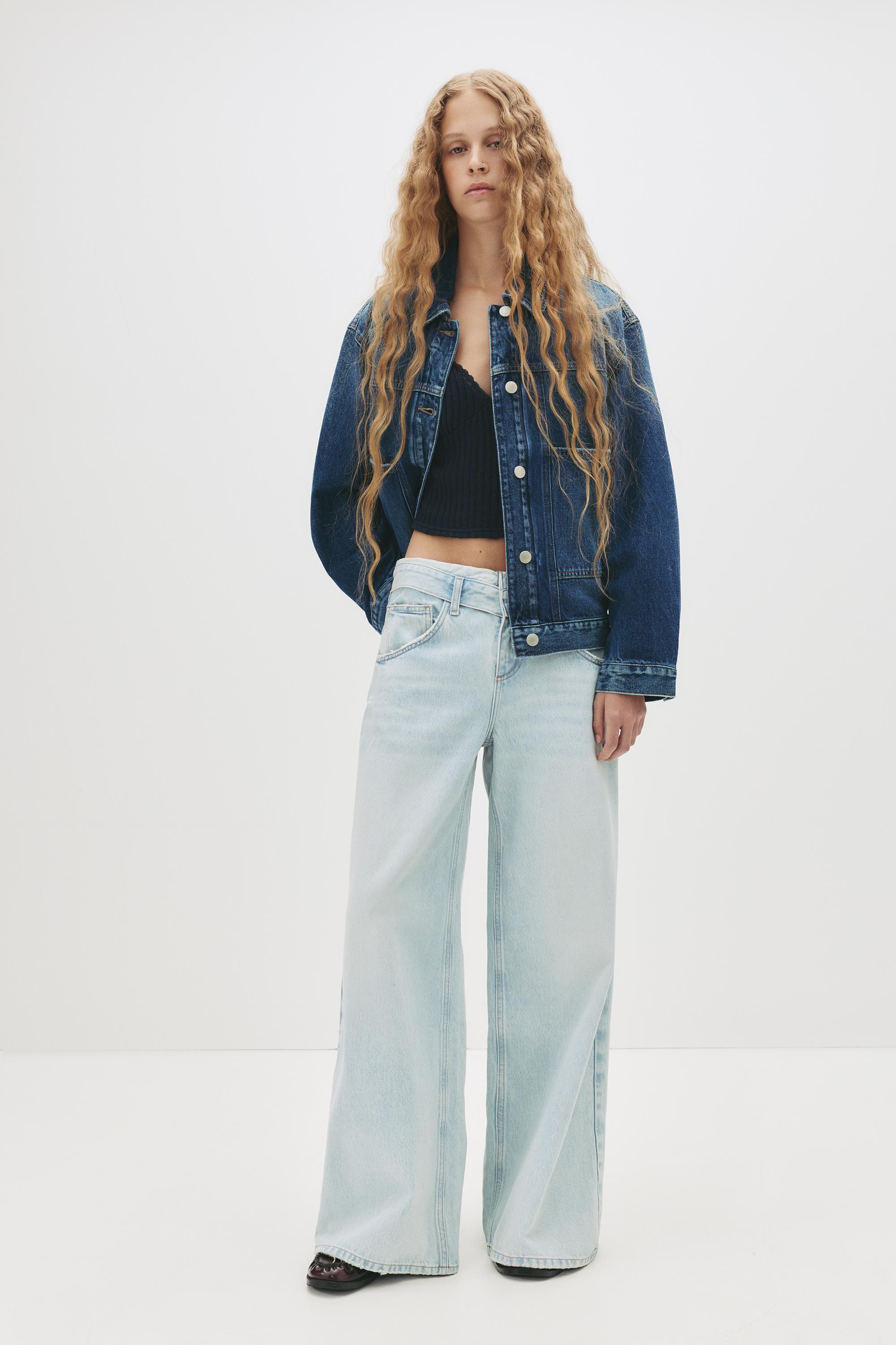 Baggy Jeans Mit Umschlagbund