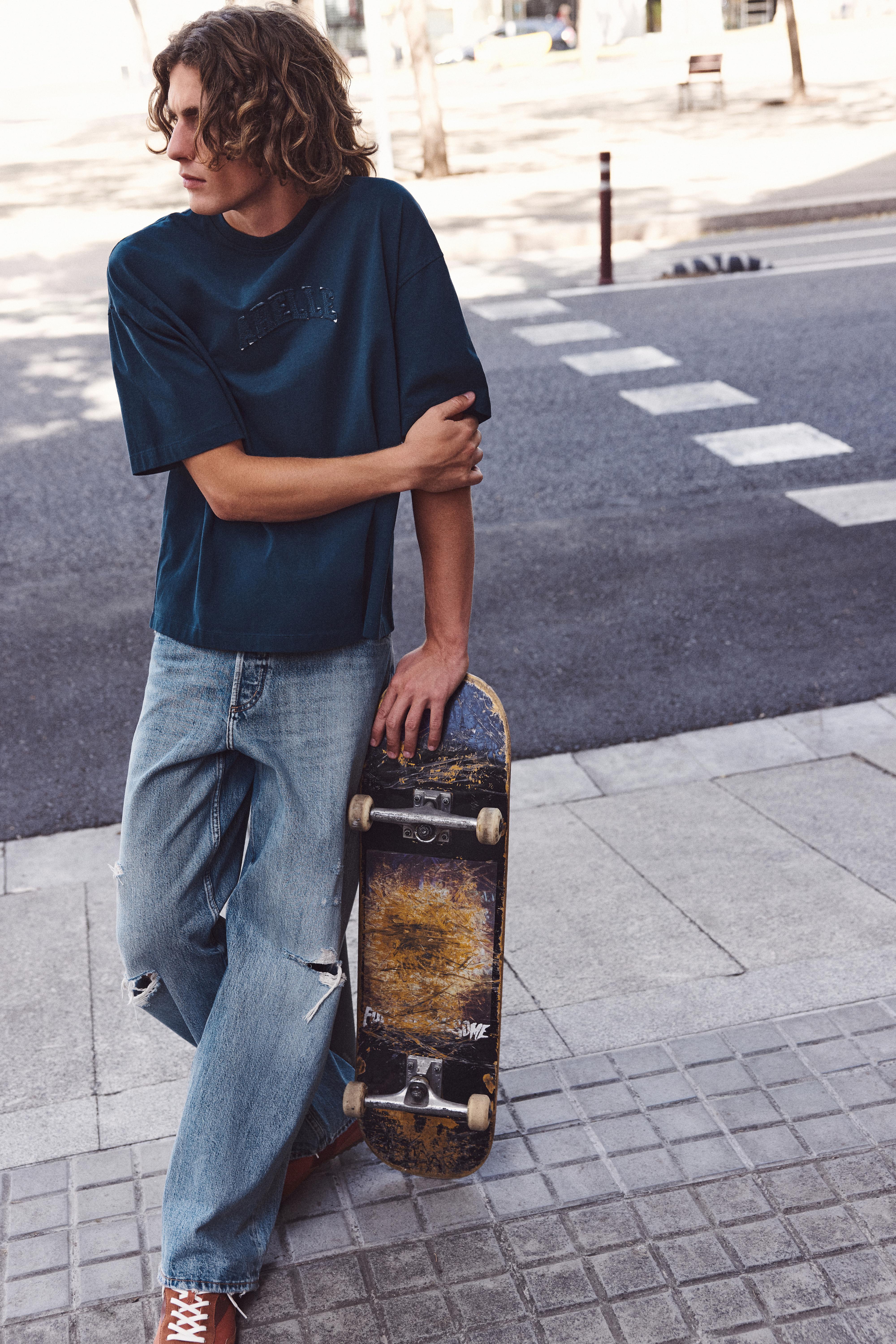 STWD patch T-shirt — Blue